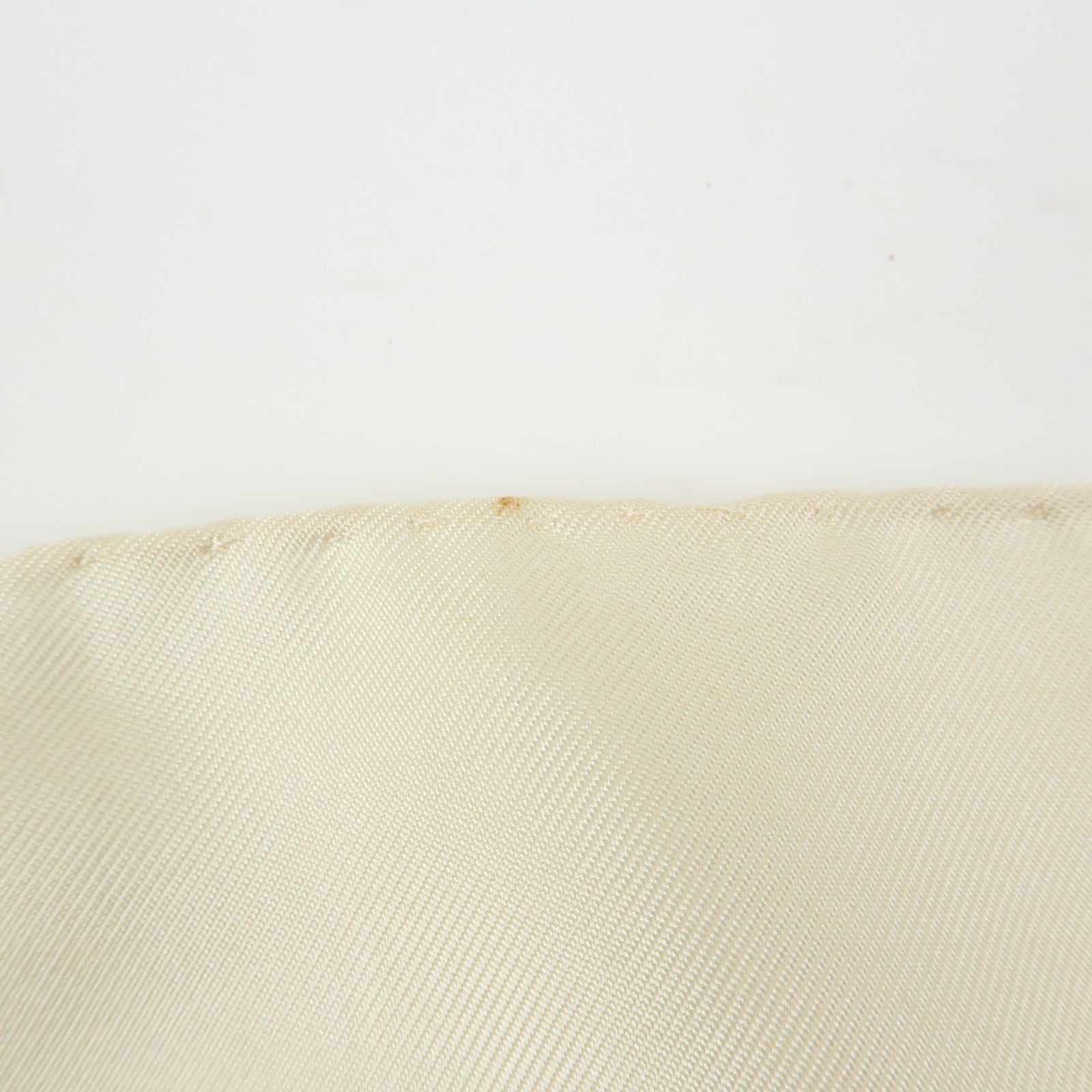 CHANEL Silk 100% Scarf Chain Medal Motif Beige Gold