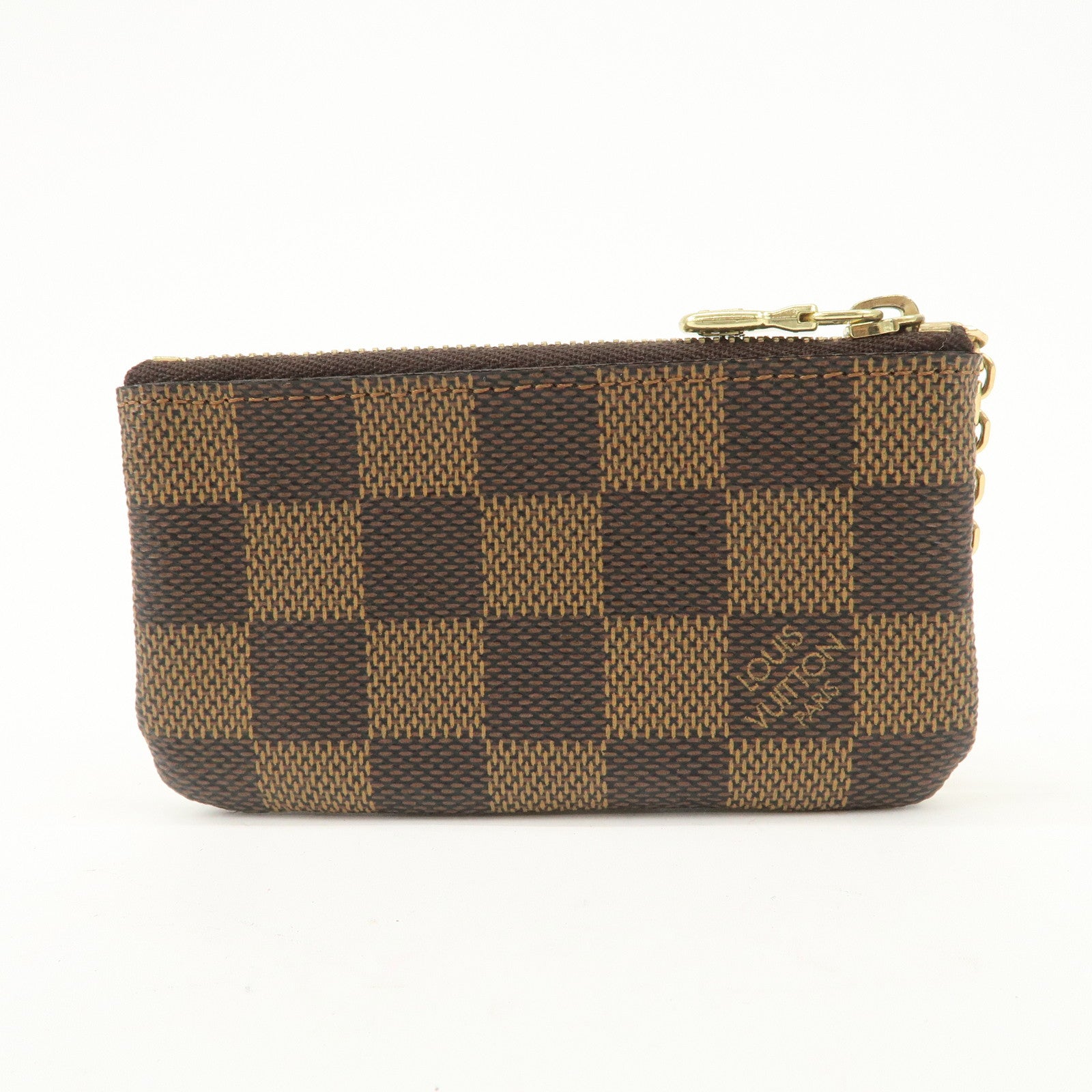 Louis Vuitton Damier Pochette Cles Coin Case Damier Ebene N62658