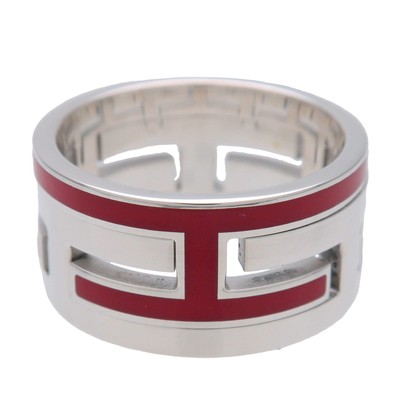 HERMES Move Ash Ring SV925 Silver #51 US5.5 EU51 HK12