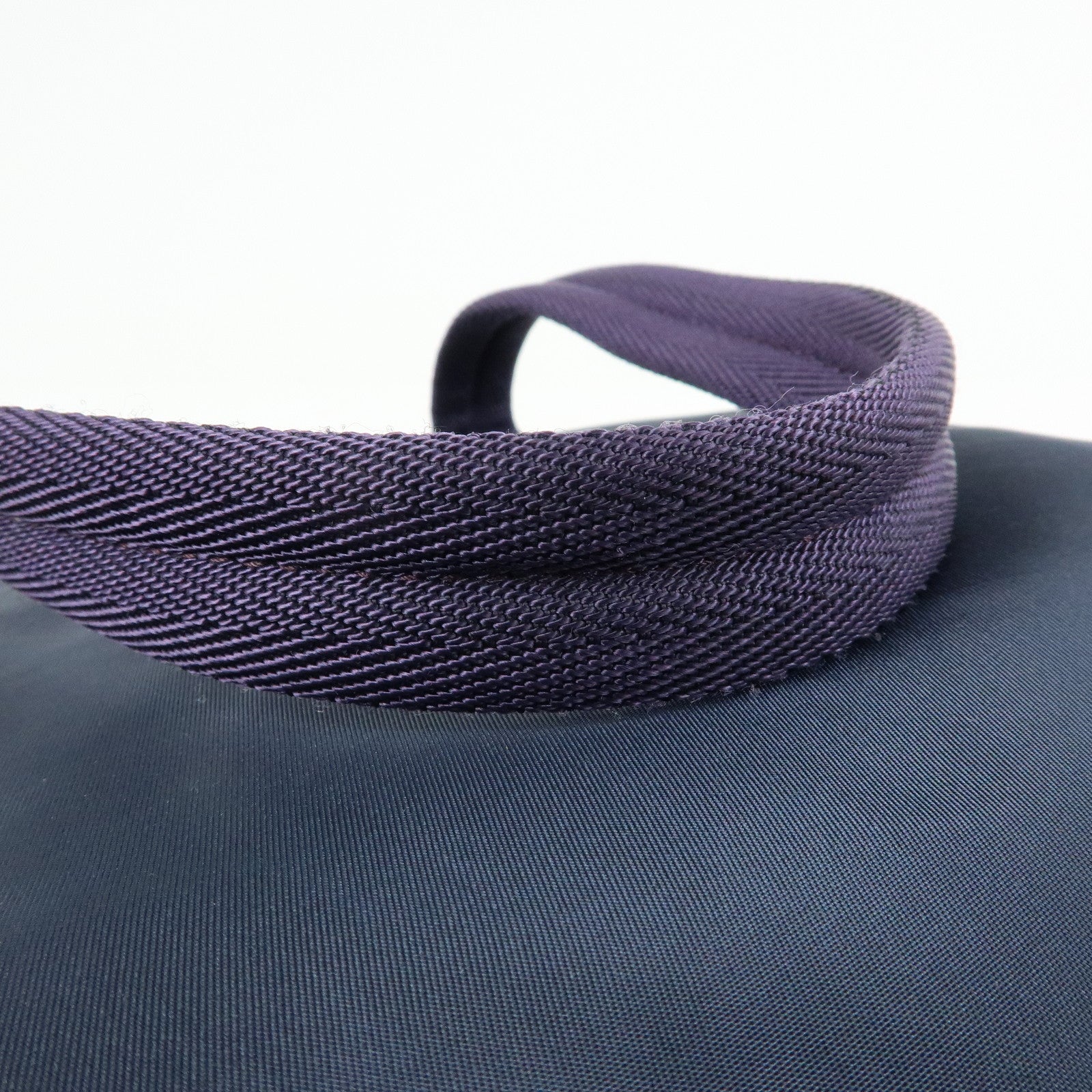 PRADA Triangle Logo Nylon Tote Bag Hand Bag Shoulder Bag Purple