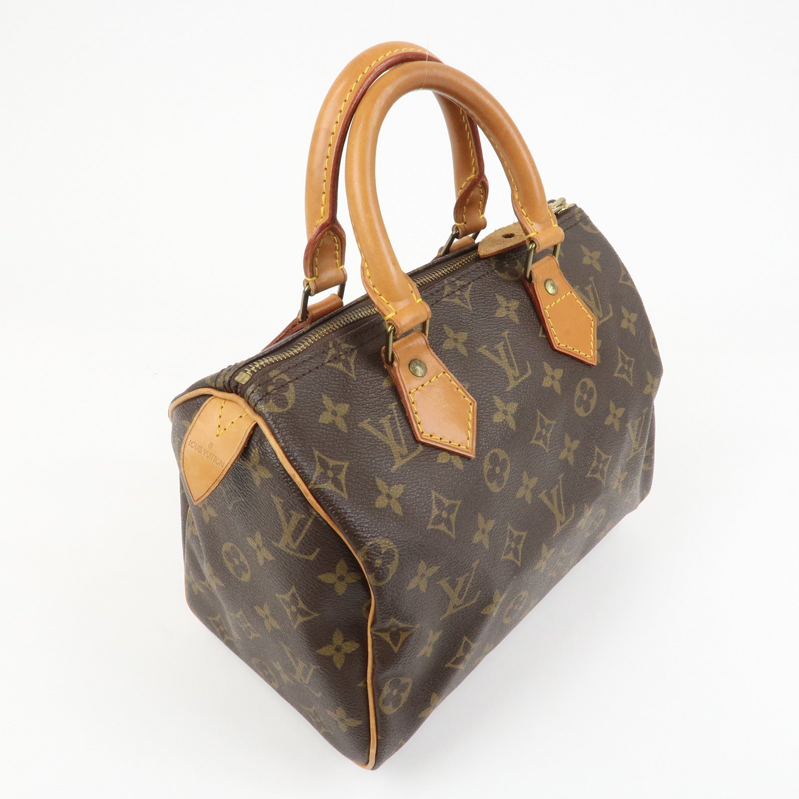 Louis Vuitton Monogram Speedy 25 Boston Bag Hand Bag Brown M41528