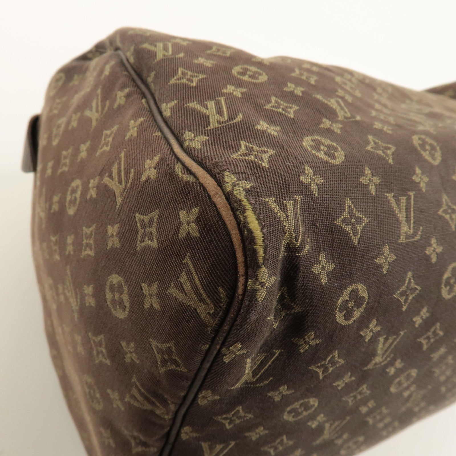 Louis Vuitton Monogram Mini Lin Speedy 30 Boston Bag Ebene M95224