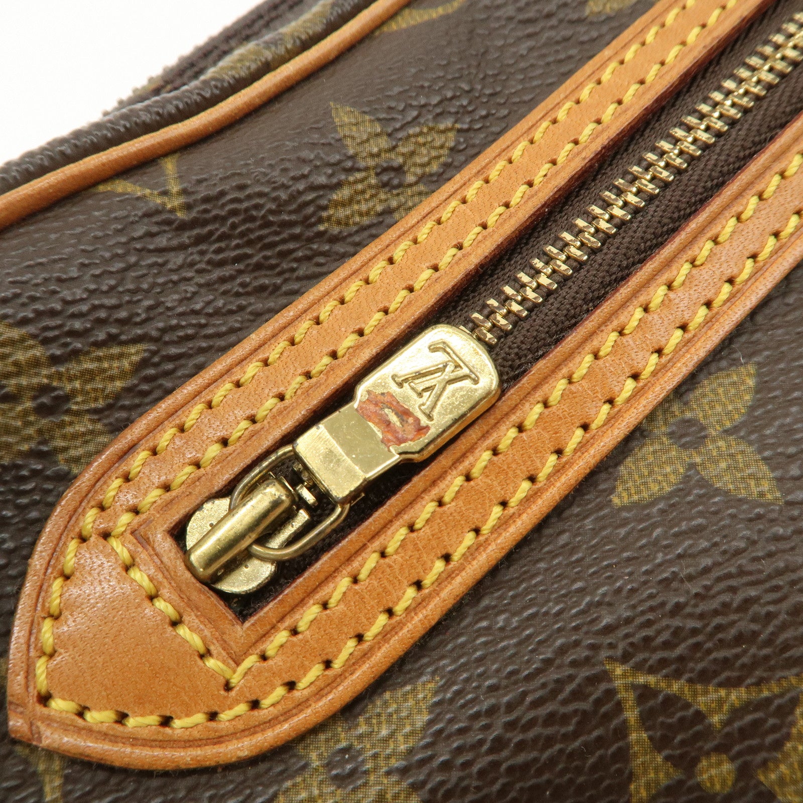 Louis Vuitton Monogram Marly Dragonne GM Clutch Bag Brown M51825 Used