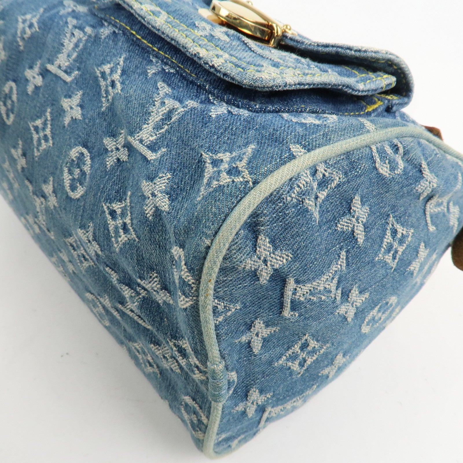 Louis Vuitton Monogram Denim Neo Speedy Boston Bag Blue M95019