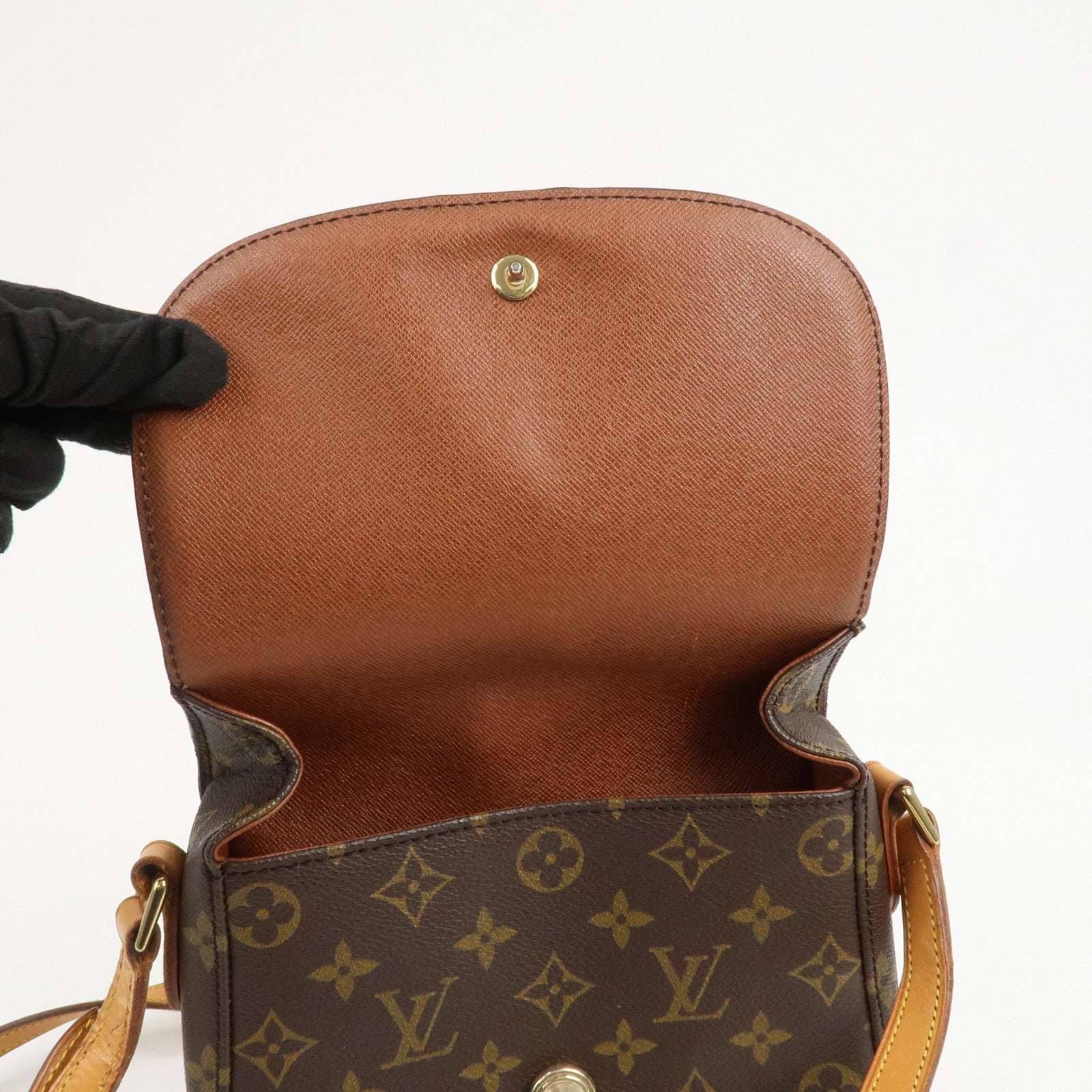 Louis Vuitton Monogram Saint Cloud MM Shoulder Bag Brown M51243