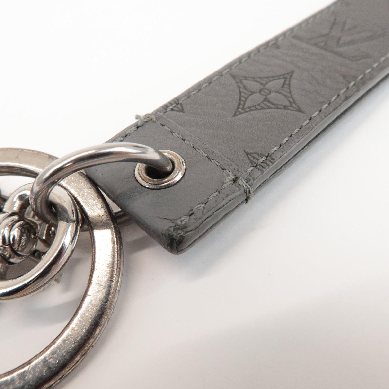 Louis Vuitton Monogram Shadow Dragonne Key Charm Key Holder M82373