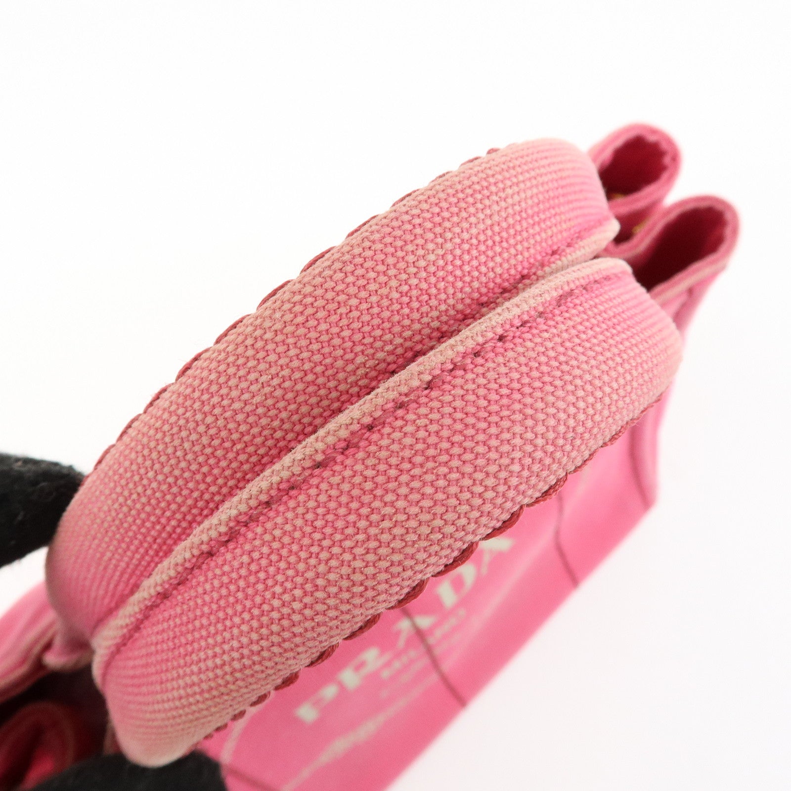 PRADA Canapa Mini Canvas 2Way Bag Hand Bag Pink 1BG439