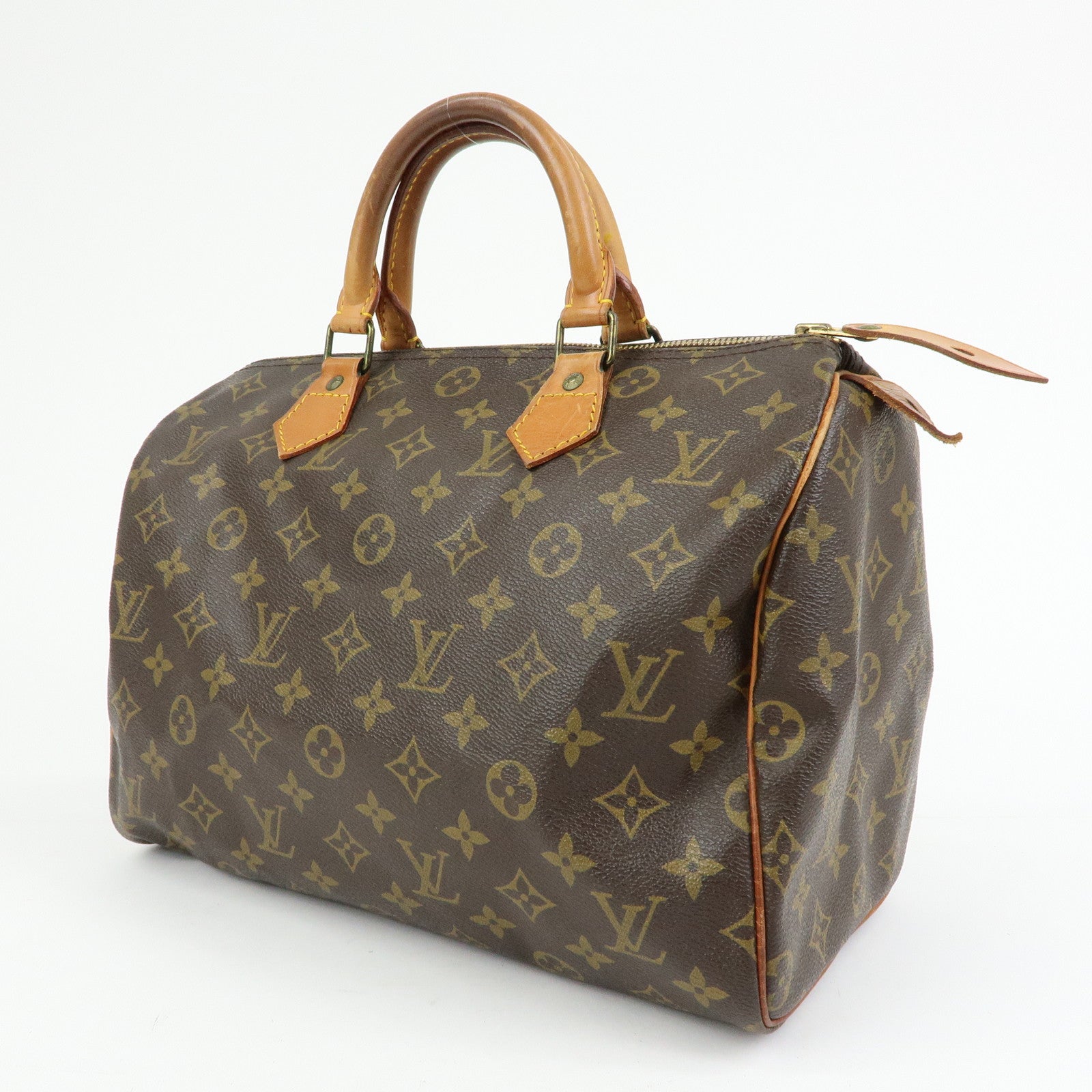 Louis Vuitton Monogram Speedy 30 Boston Bag Hand Bag Brown M41526