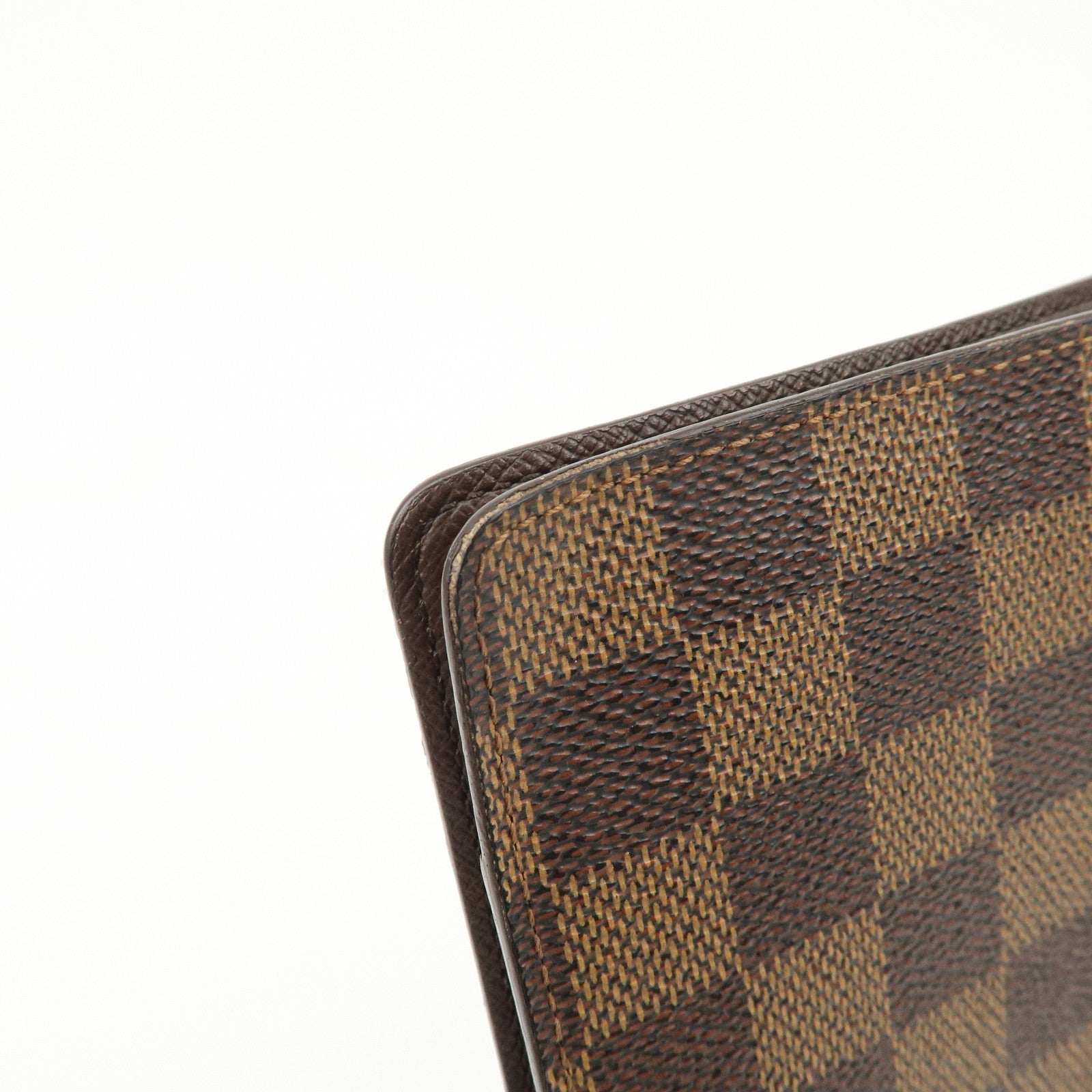 Louis Vuitton Damier Canvas Agenda MM Planner Cover Brown R20240 Used