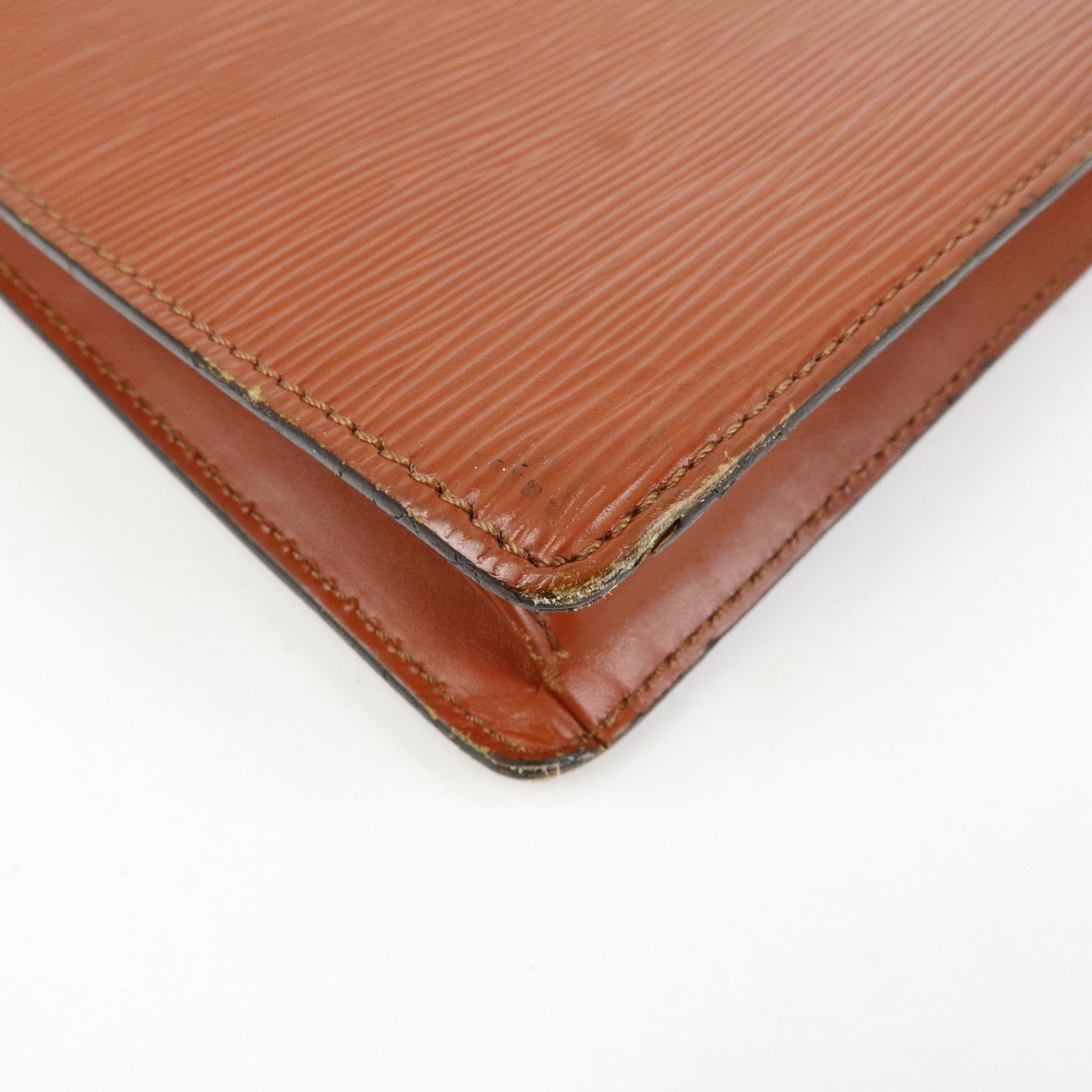 Louis Vuitton Epi Sellier Dragonne Clutch Bag Kenya Brown M52613