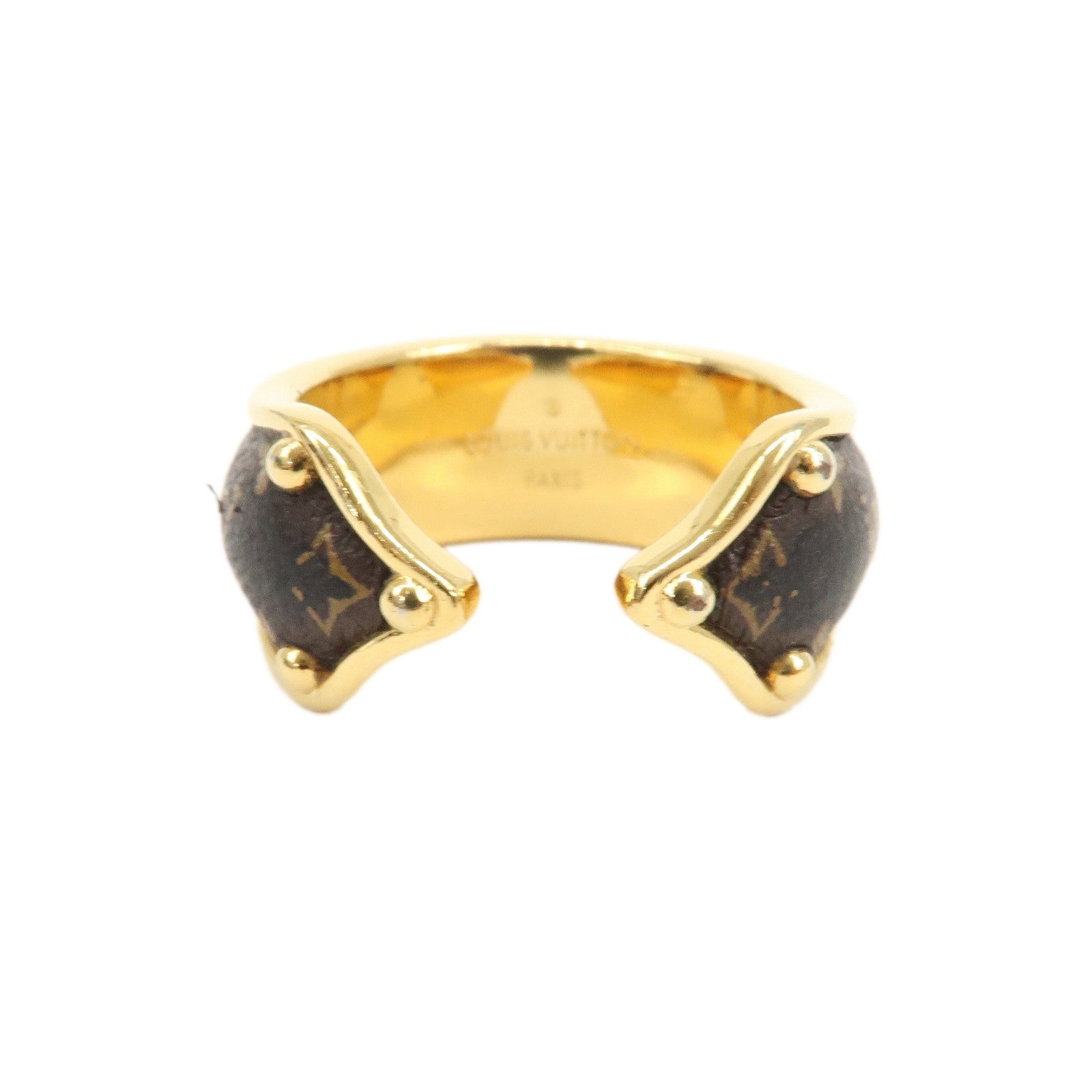 Louis Vuitton Bague Nanogram Sweet Dream Metal Ring M Gold M69607