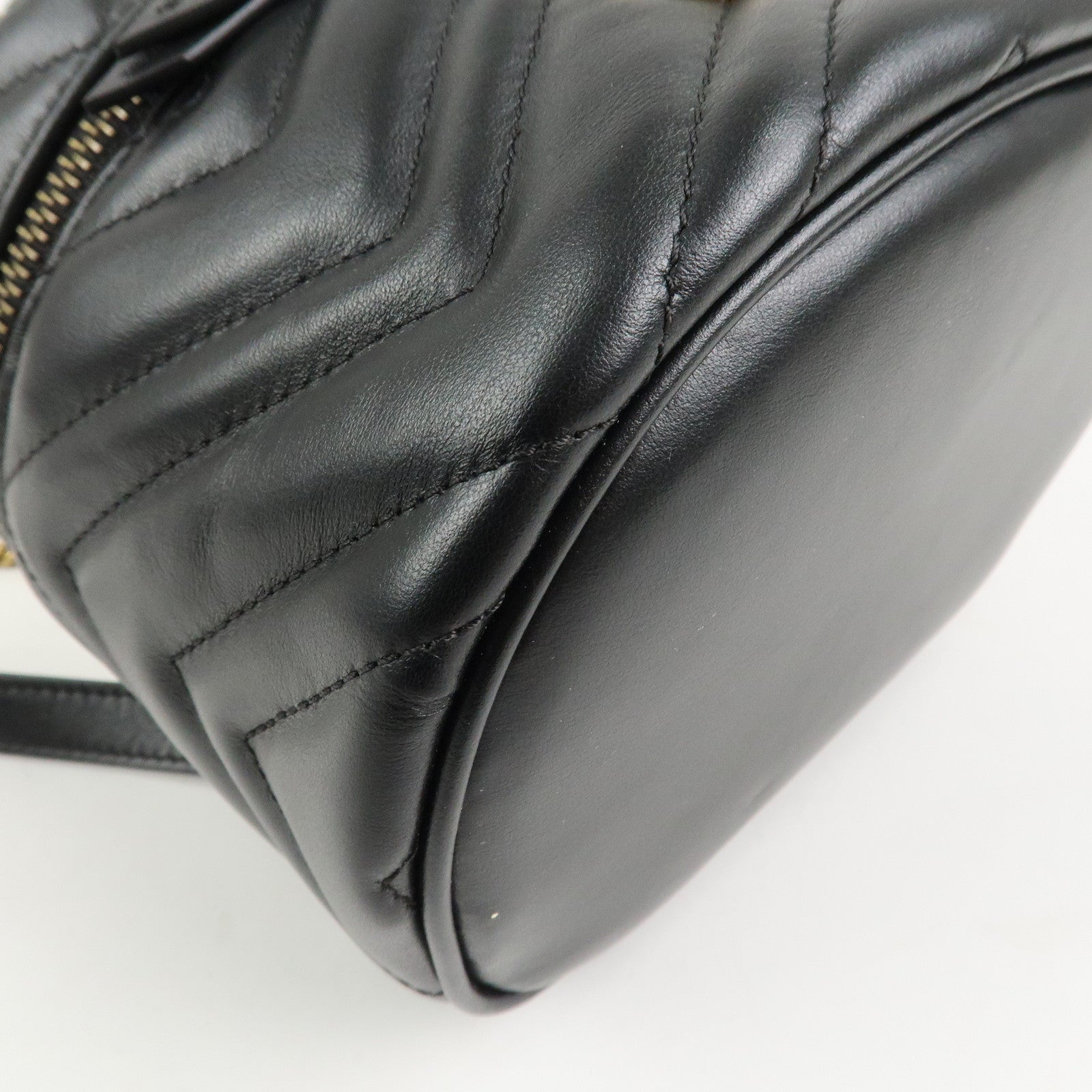 GUCCI GG Marmont Leather Mini Backpack Rucksack Black 598594