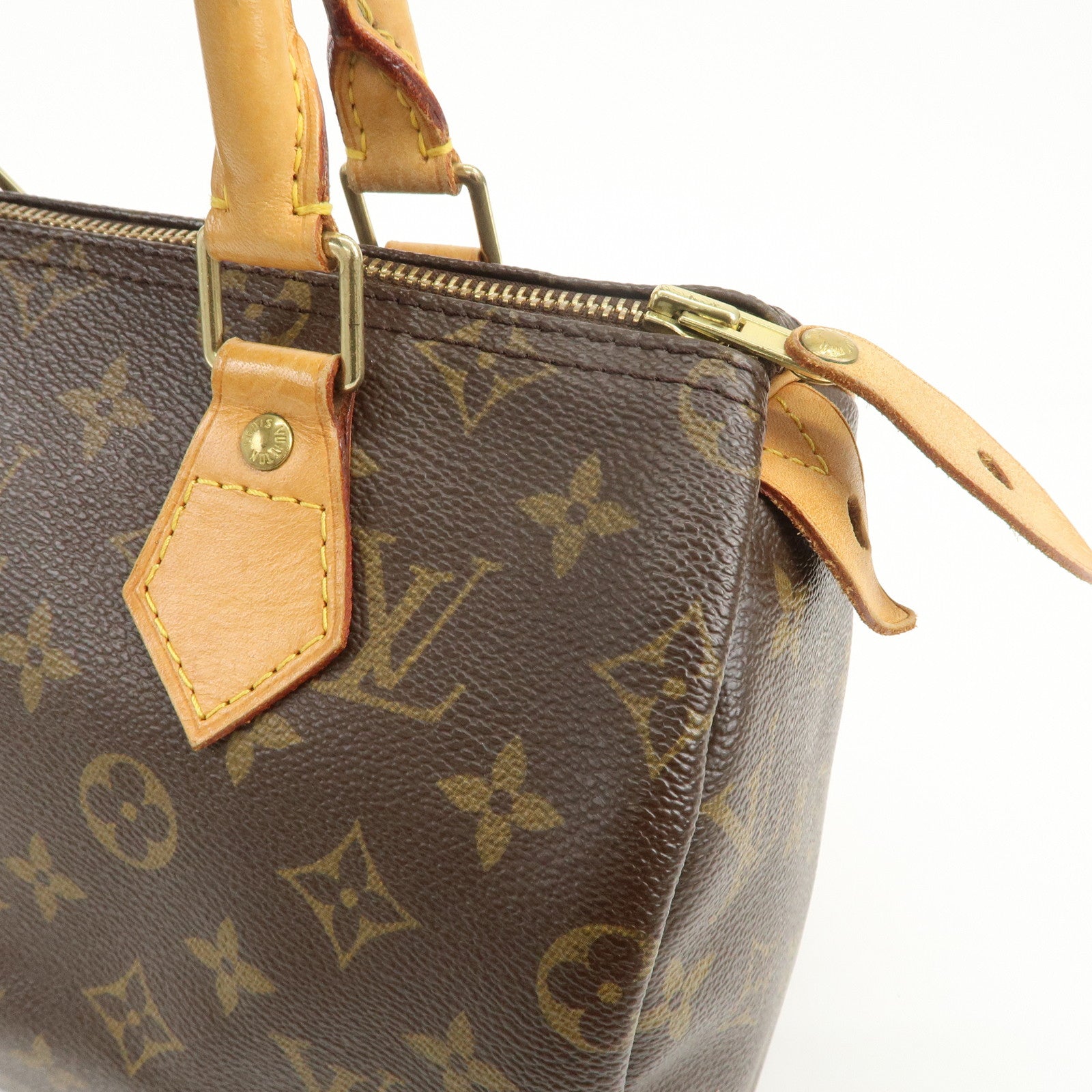 Louis Vuitton Monogram Speedy 25 Boston Bag Hand Bag Brown M41528