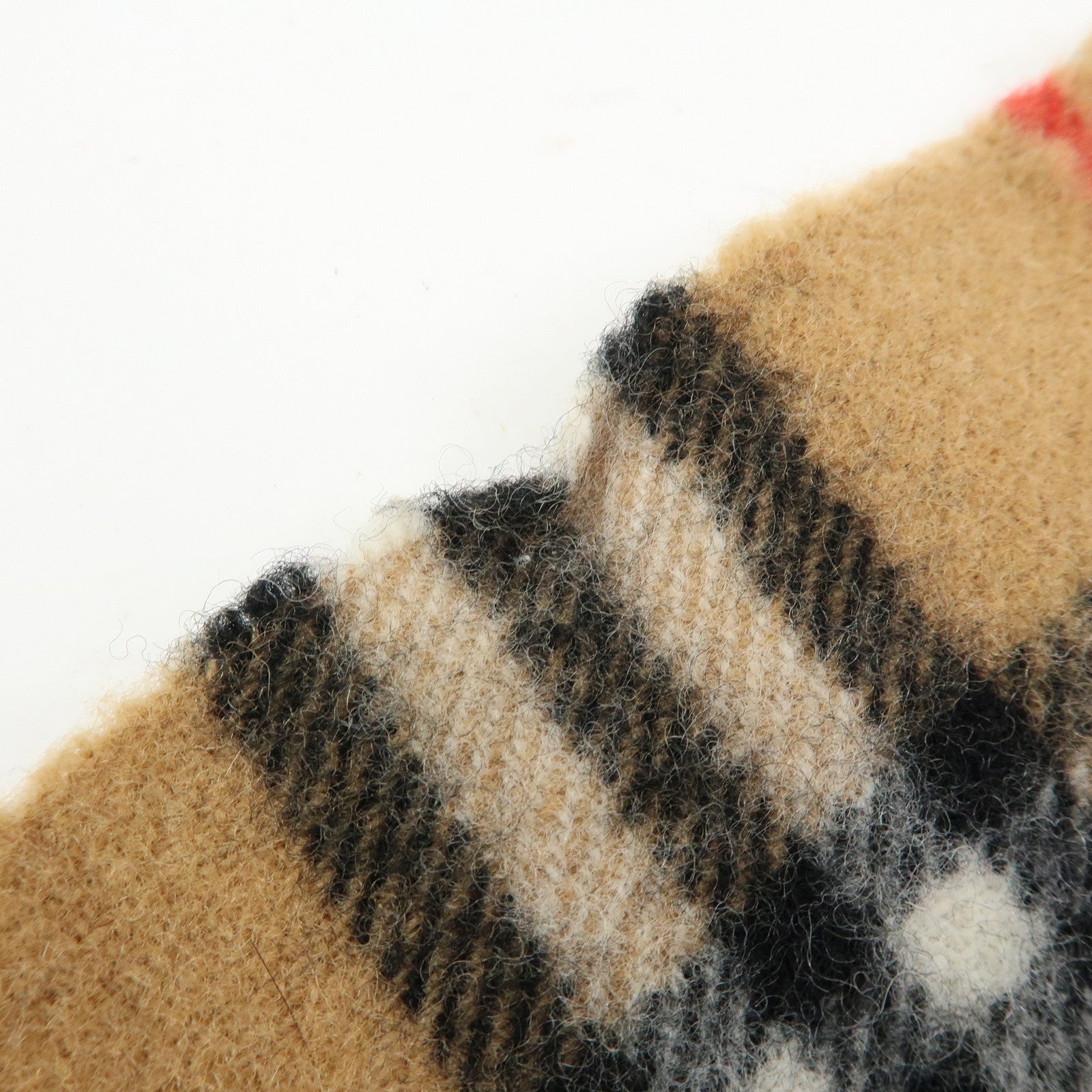 BURBERRY Nova Plaid Wool 100% Scarf Shawl Beige Black Red