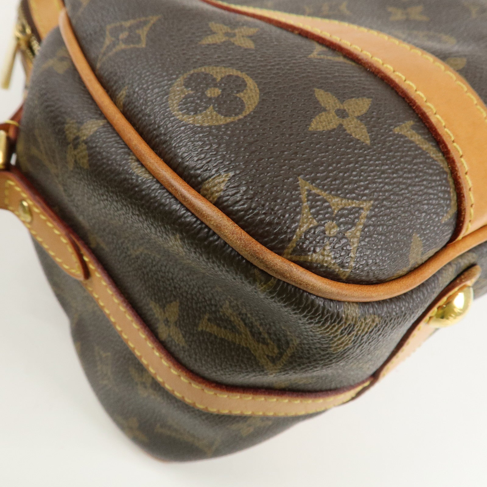 Louis Vuitton Monogram Stresa GM Shoulder Bag Brown M51188 Used