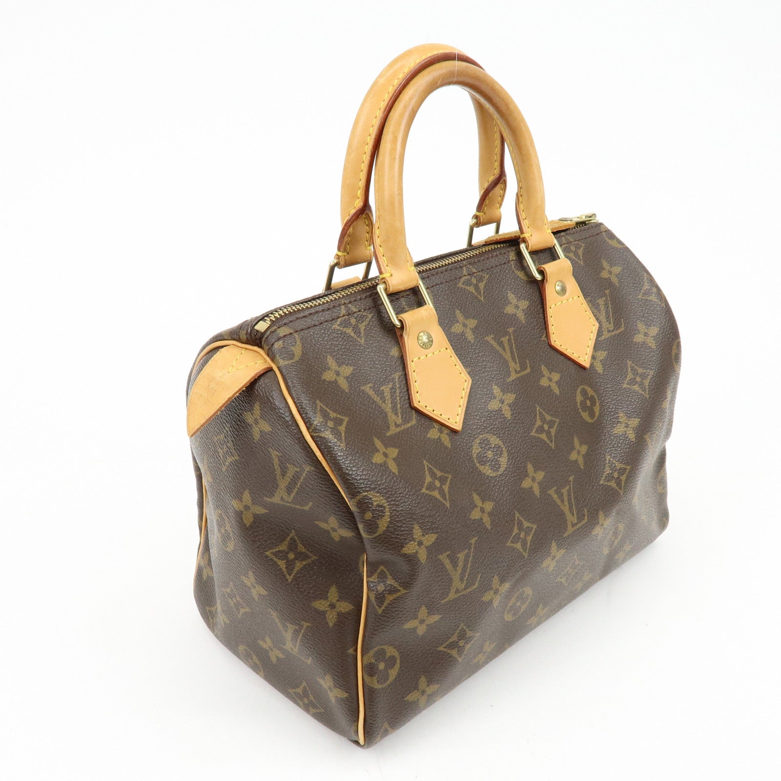 Louis Vuitton Monogram Speedy 25 Boston Bag Hand Bag Brown M41528