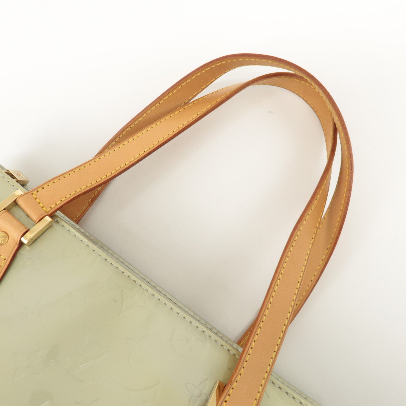 Louis Vuitton Monogram Vernis Houston Hand Bag Gris M91053 Used