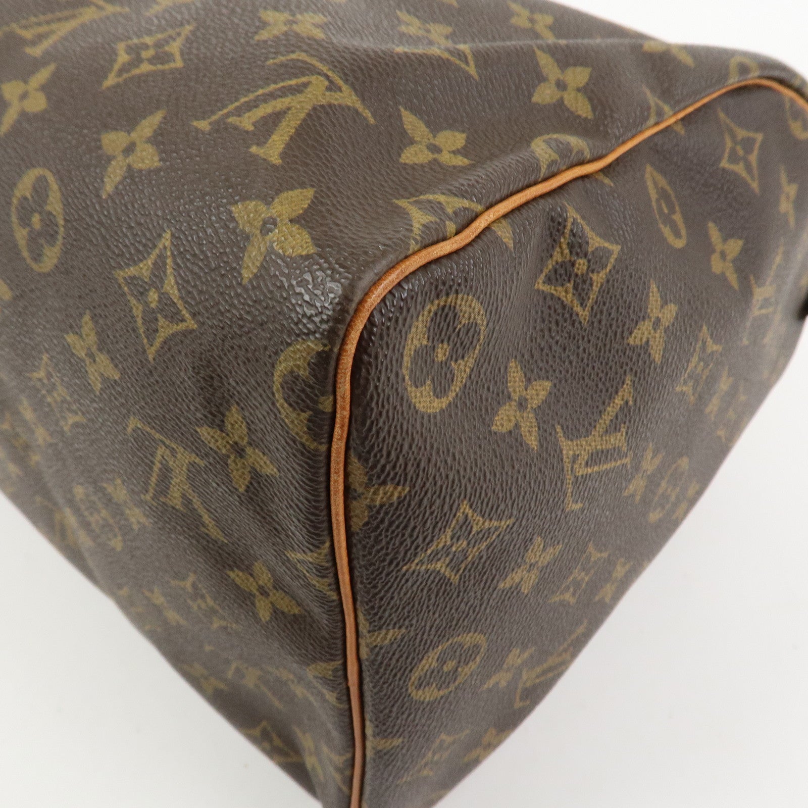Louis Vuitton Monogram Speedy 40 Hand Bag Boston Bag Brown M41522