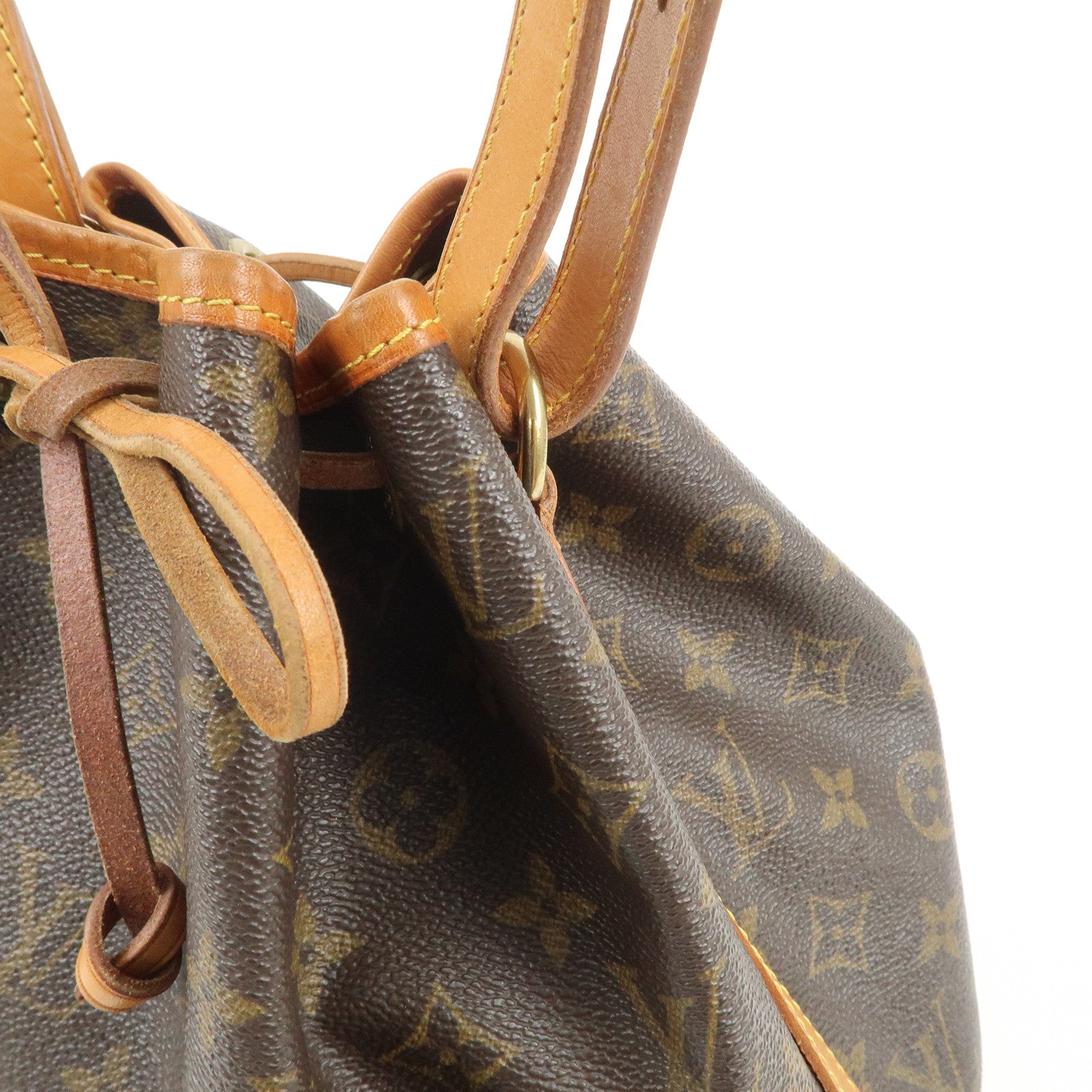 Louis Vuitton Monogram Petit Noe Shoulder Bag Brown M42226