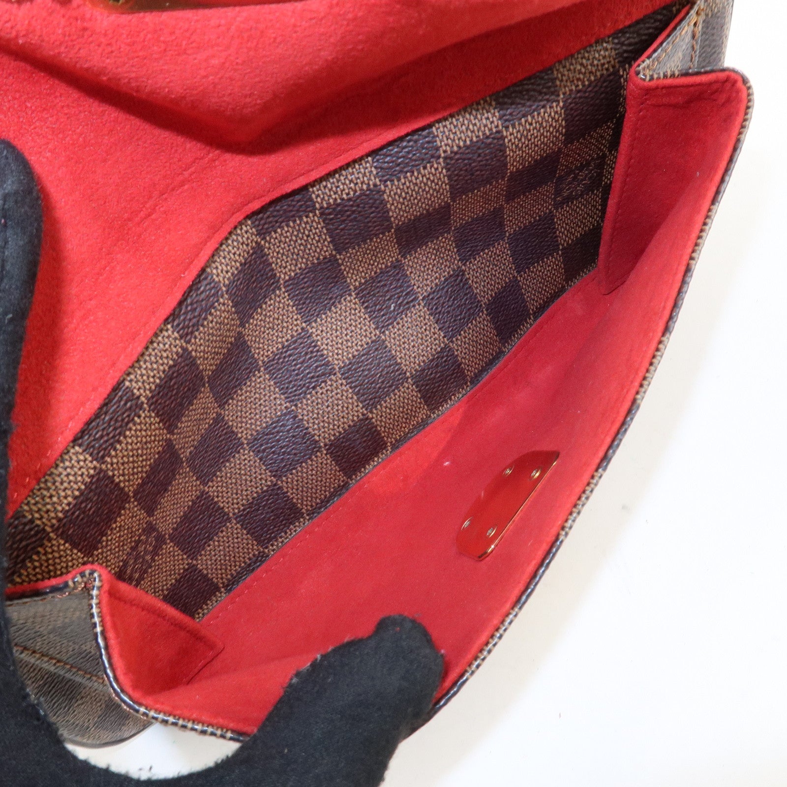 Louis Vuitton Damier Leather Canvas Ravello GM Shoulder Bag N60006 Used