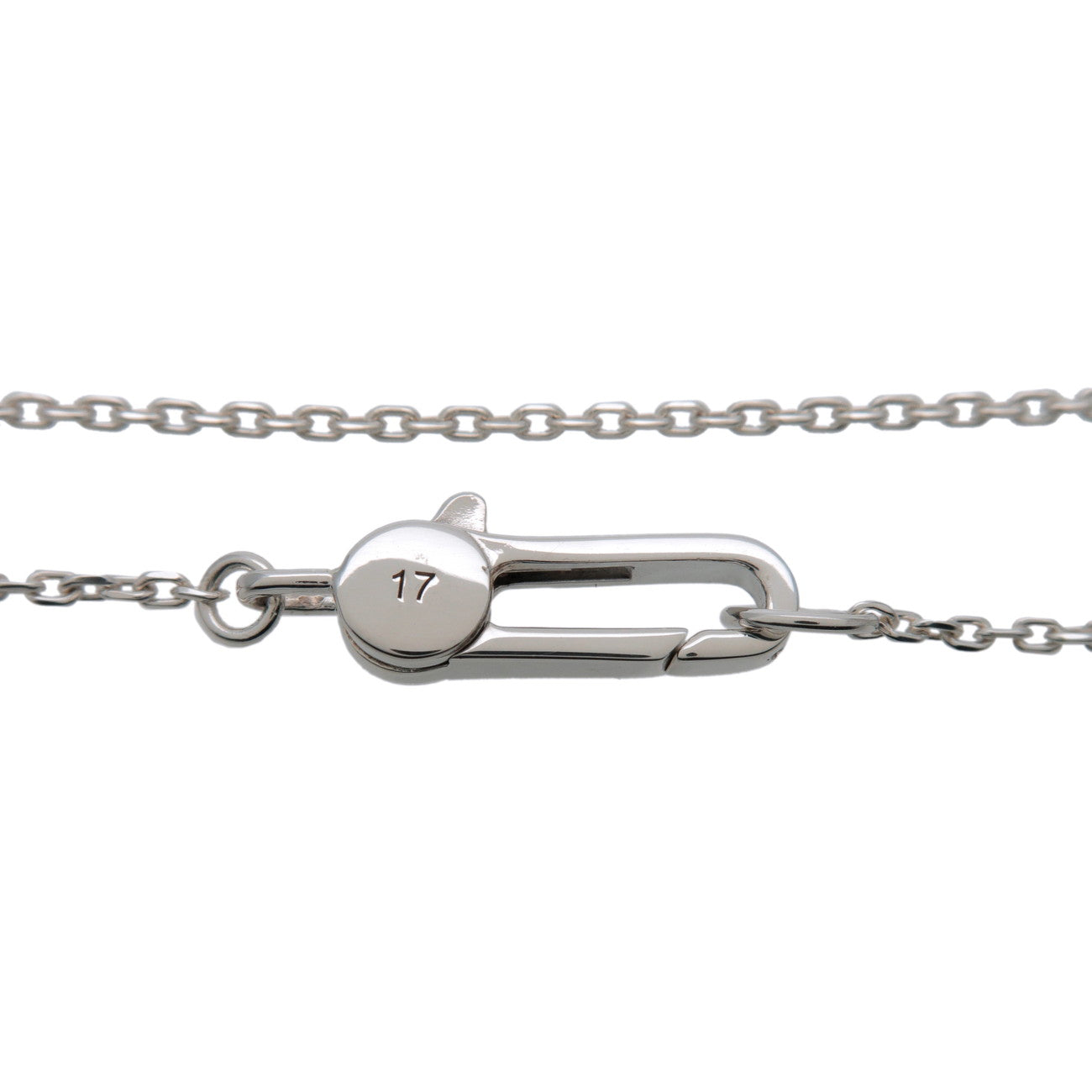 GUCCI Heart Plate Bracelet 17 Engraved SV925 Silver 223513
