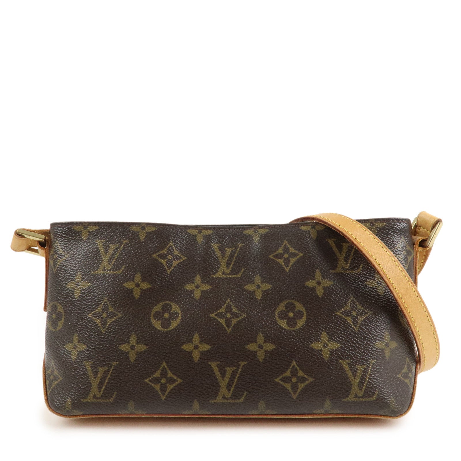 Louis Vuitton Monogram Trotteur Shoulder Bag Brown M51240