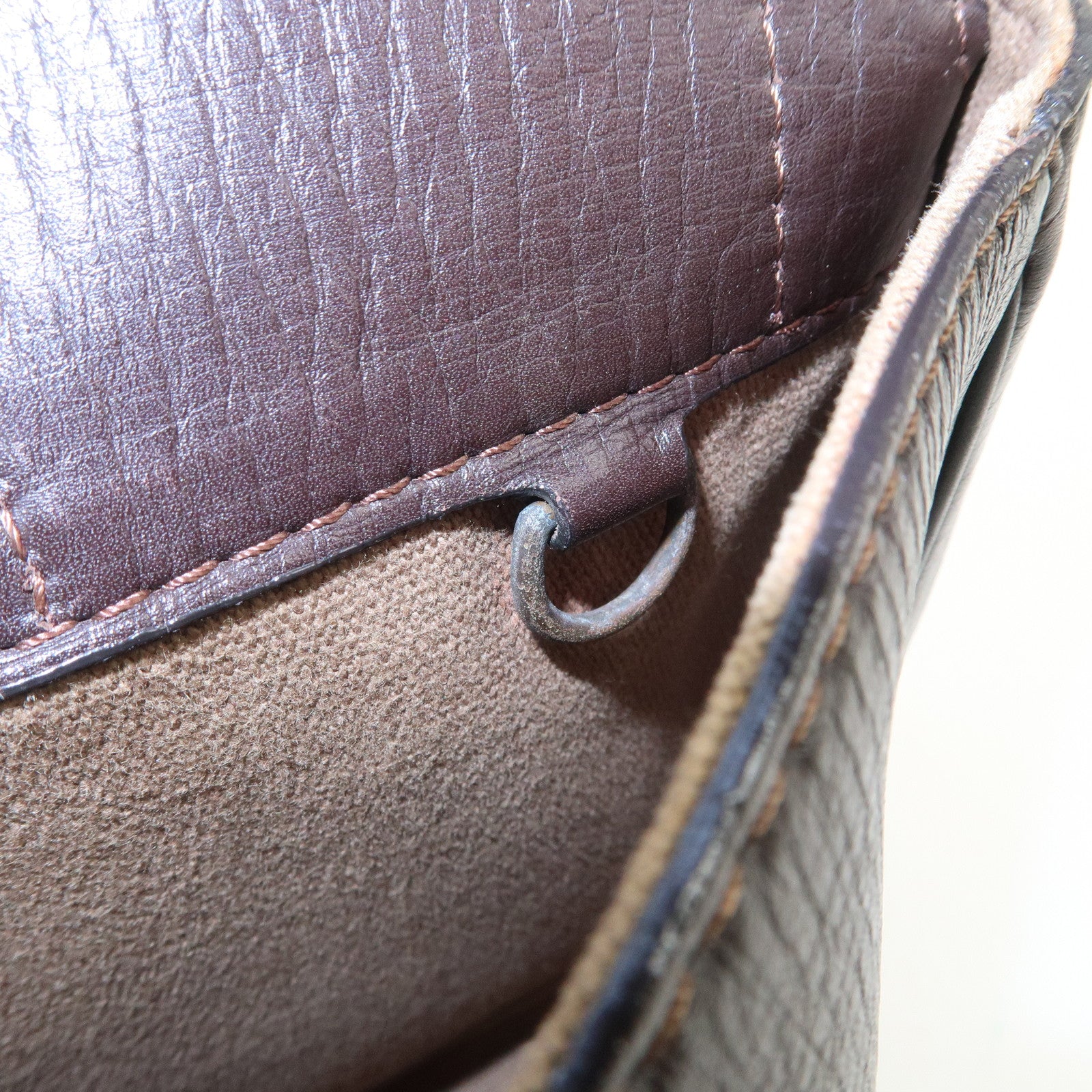 Louis Vuitton Utah Leather Irokuwa Crossbody Bag Cafe M92534 Used
