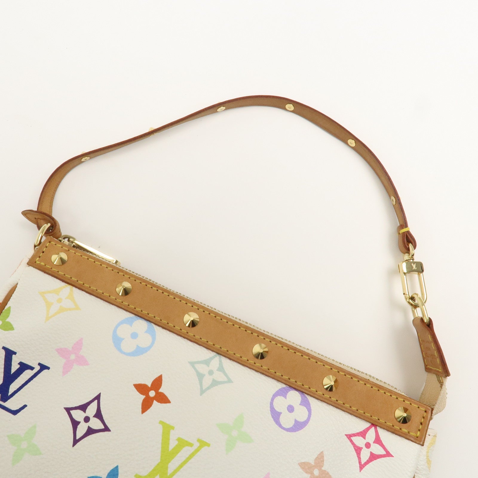 Louis Vuitton Monogram Multicolor Pochette Accessoires Blanc M92649