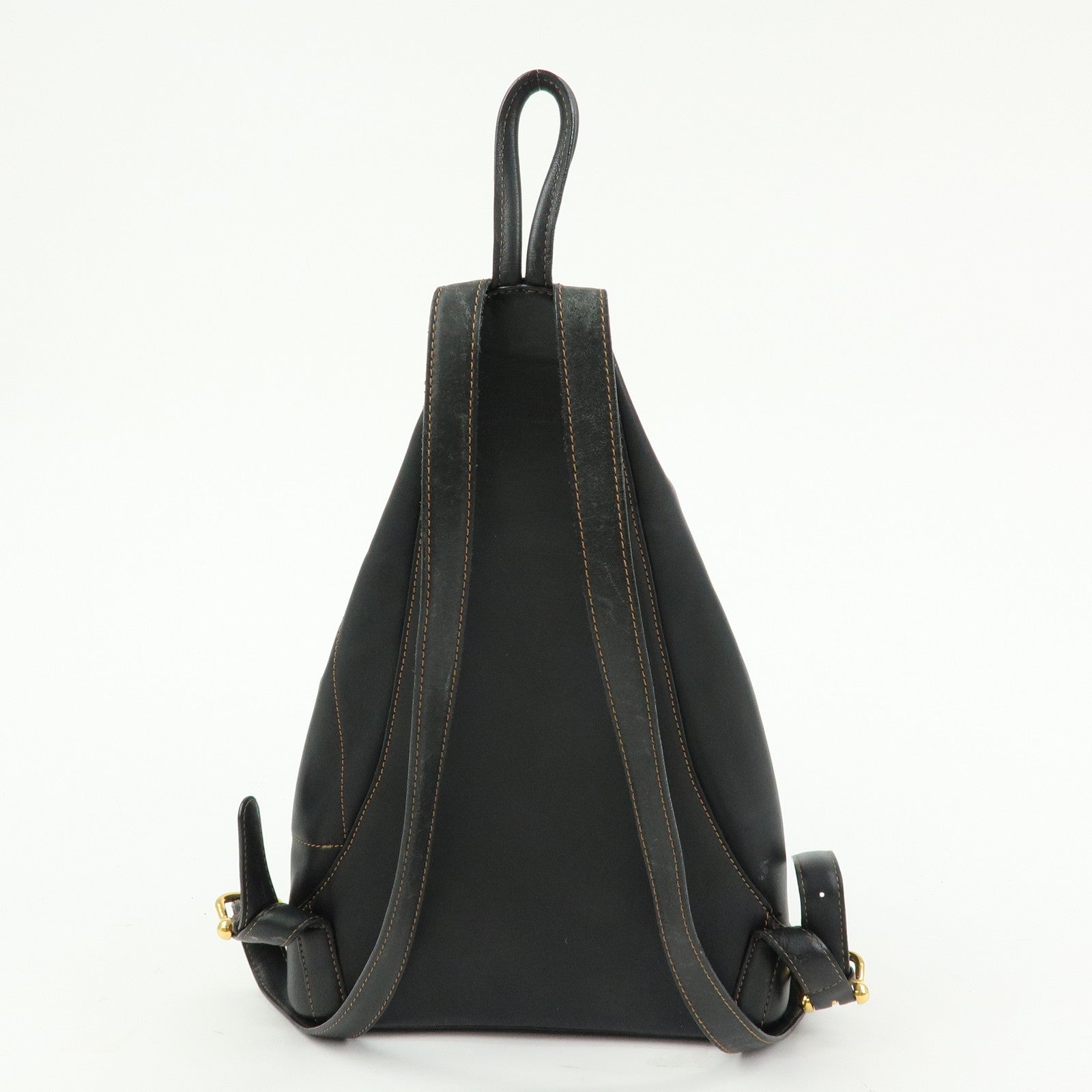 LOEWE Anton Calf Leather Backpack Rucksack Black