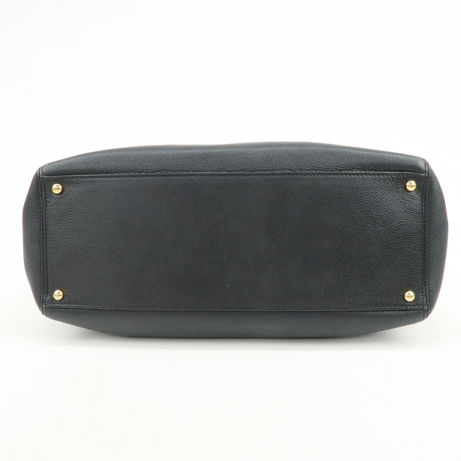 CHANEL Executive Leather Tote Bag Hand Bag Black A15206