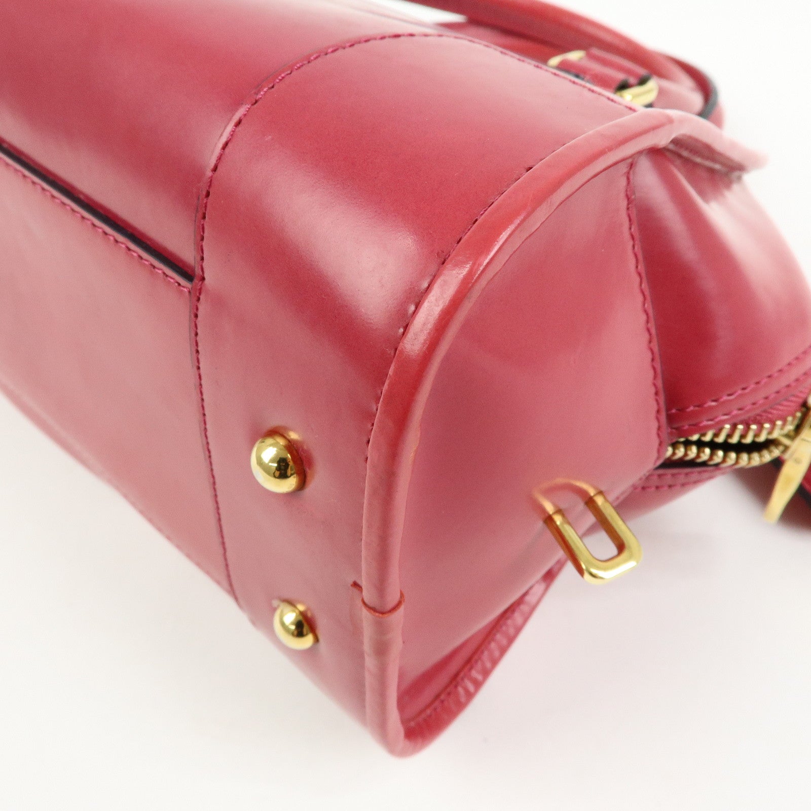 LOEWE Anagram Leather Amazona 28 Hand Bag Boston Bag Pink