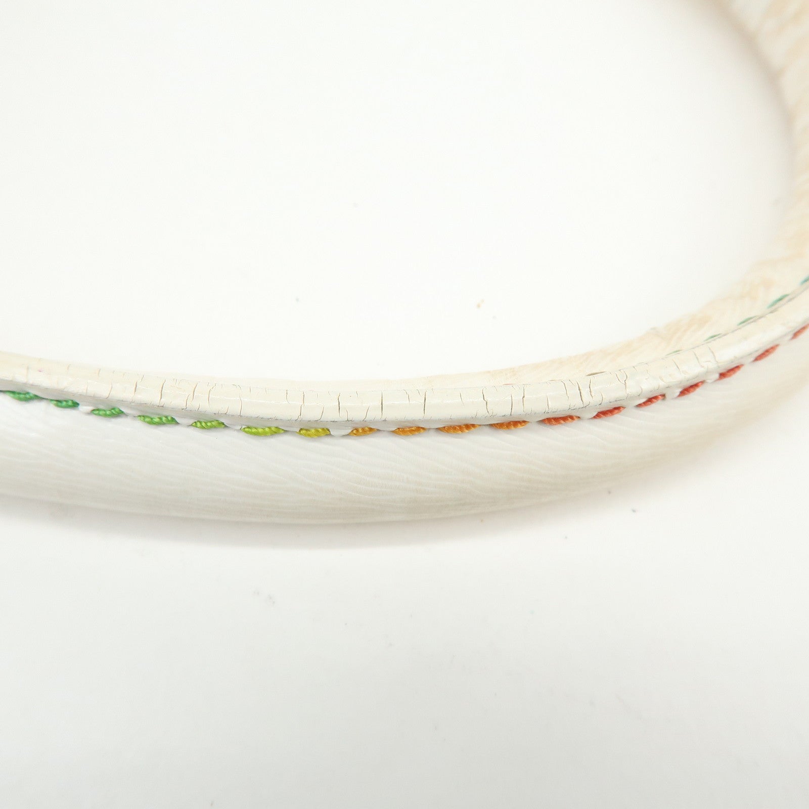 FENDI Zucca PVC Canvas Leather Boston Bag White Multicolor 8BL068