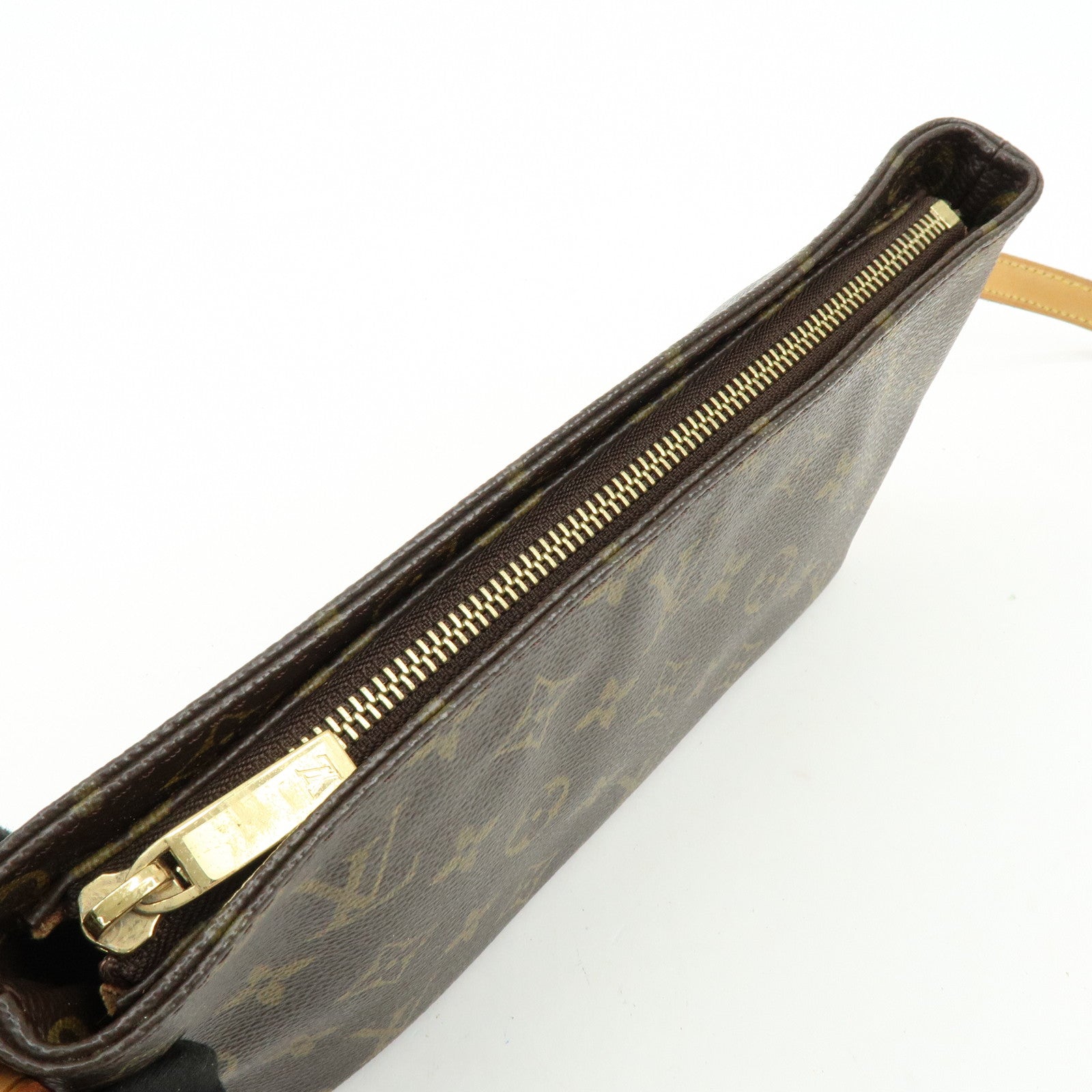 Louis Vuitton Monogram Trotteur Canvas Shoulder Bag Brown M51240