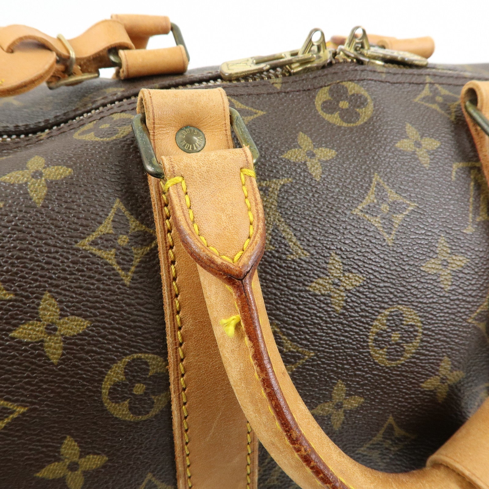 Louis Vuitton Monogram Keep All Bandouliere 45 Boston Bag M41418