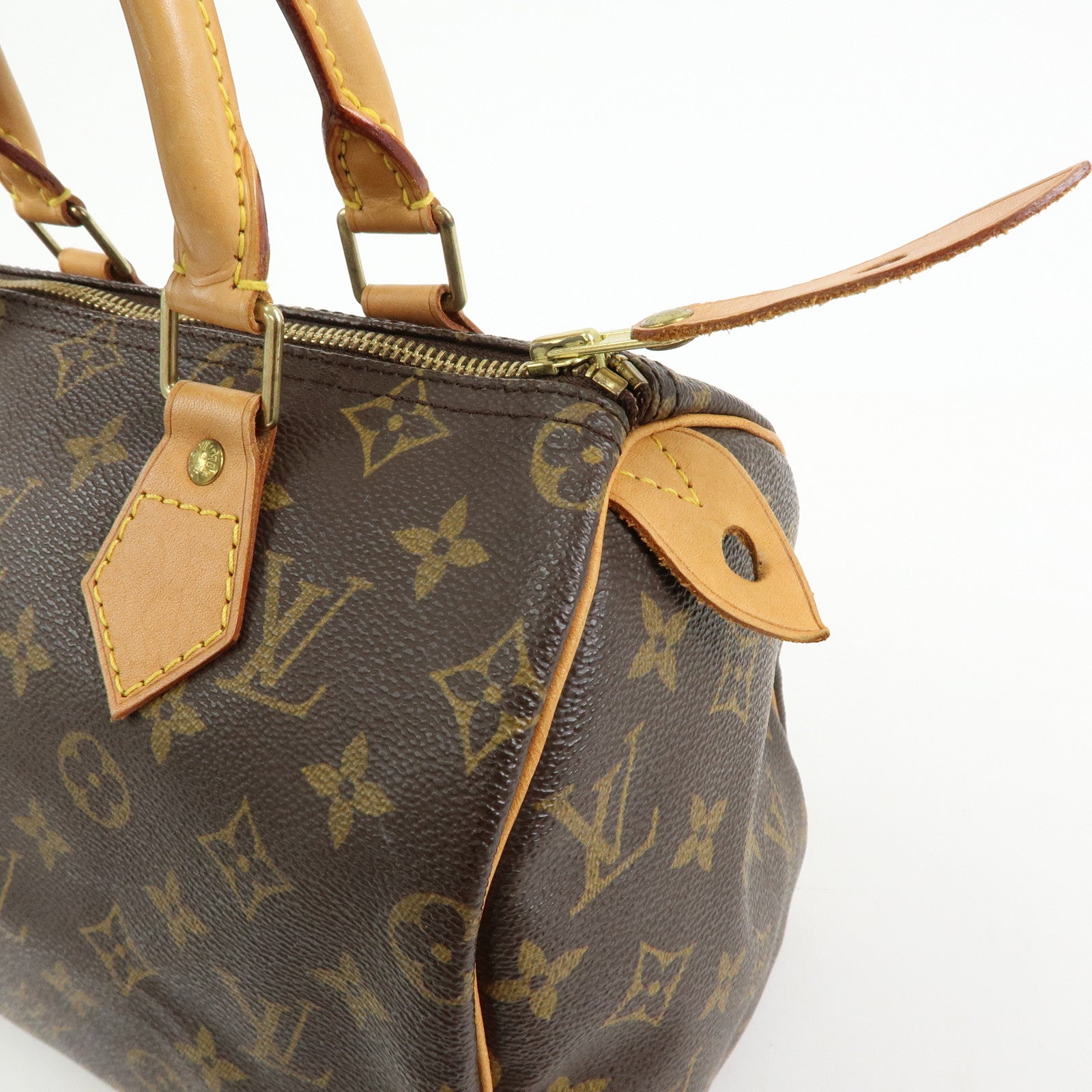 Louis Vuitton Monogram Speedy 25 Boston Bag Hand Bag Brown M41528