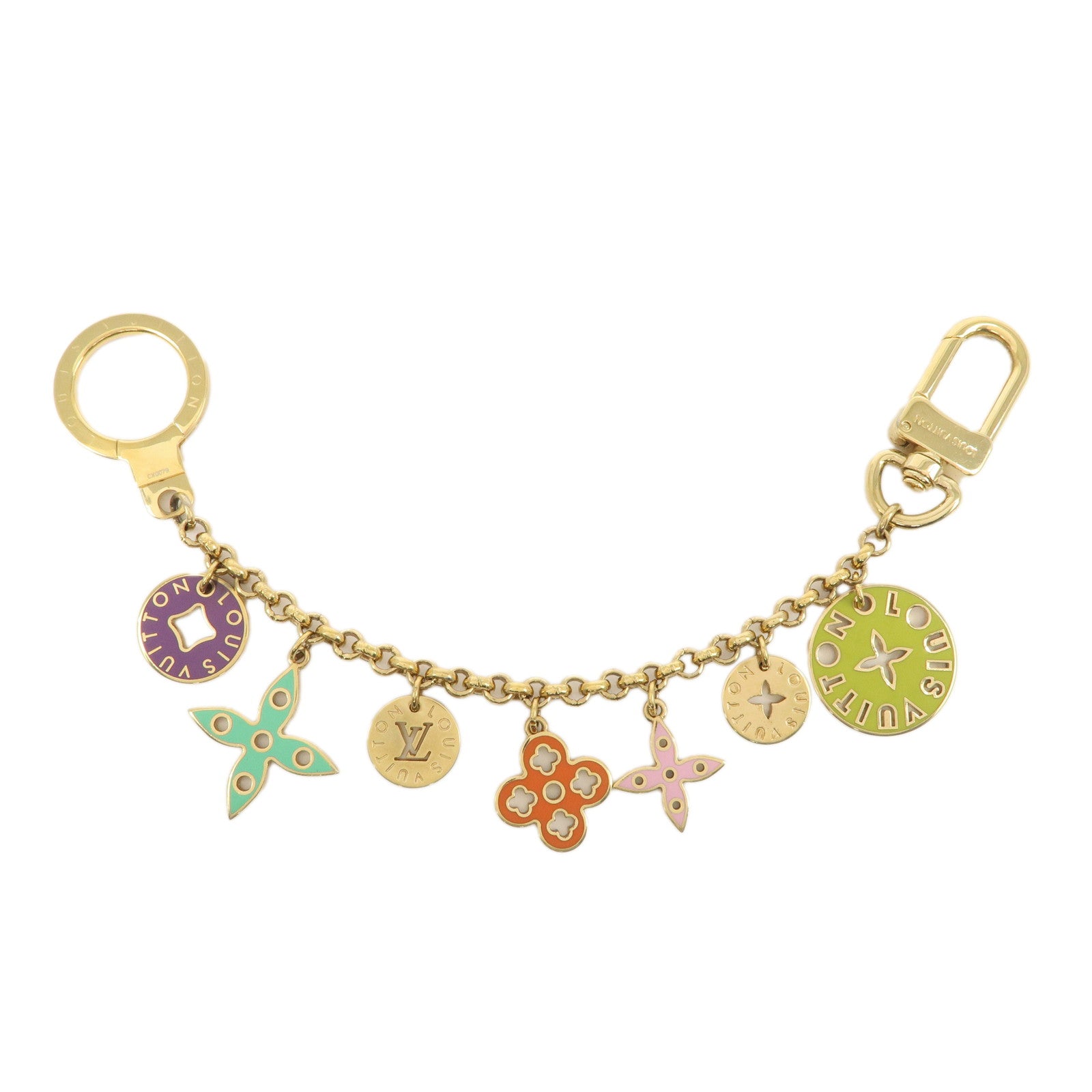 Louis Vuitton Monogram Metal Porte Cles Chaine Looping Bag Chain M66474