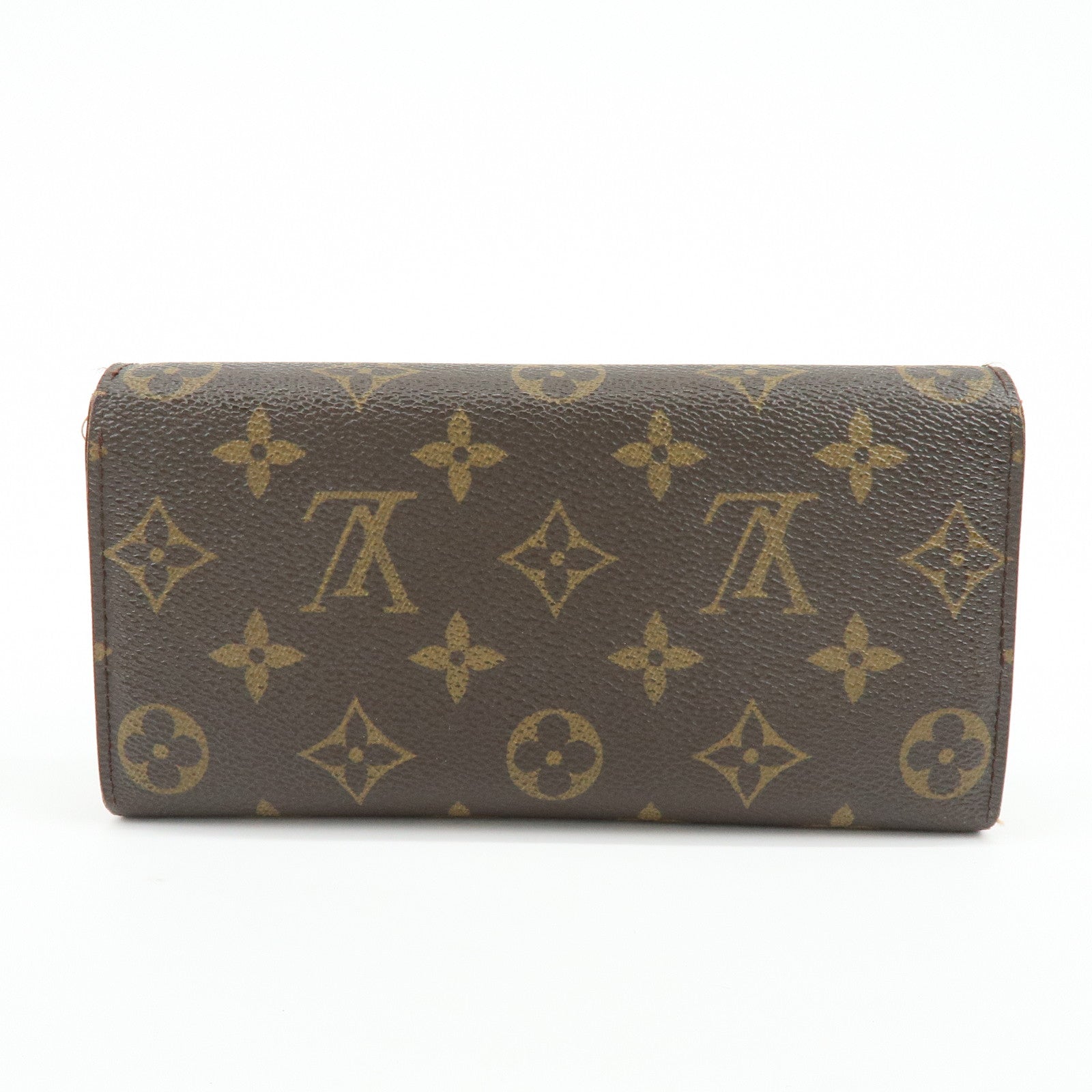 Louis Vuitton Monogram Portefeuille Sarah Long Wallet Brown M61734