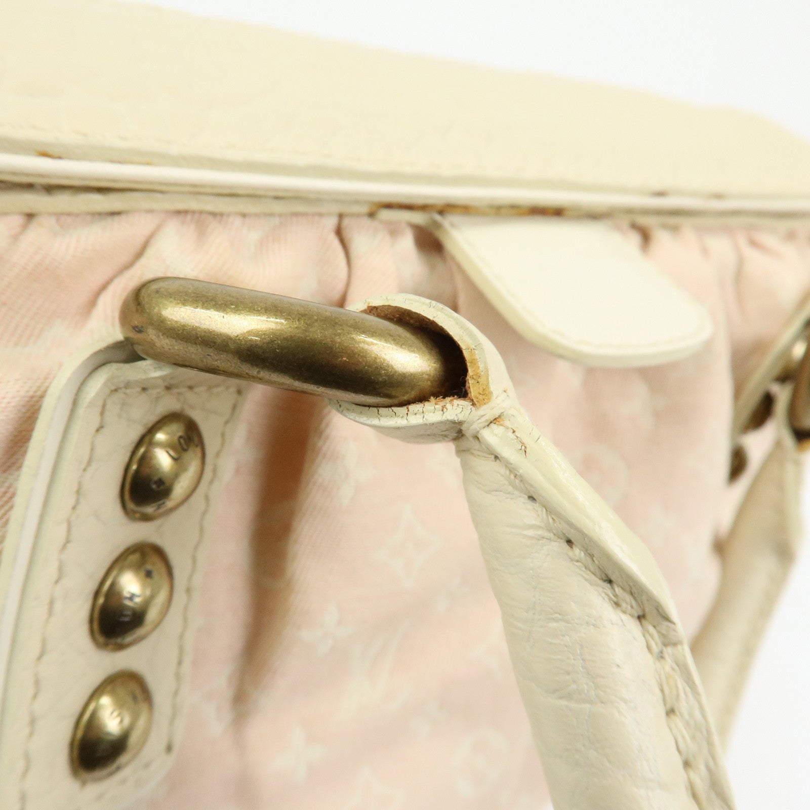 Louis Vuitton Monogram Mini Lin Trapeze PM Canvas Hand Bag M40062