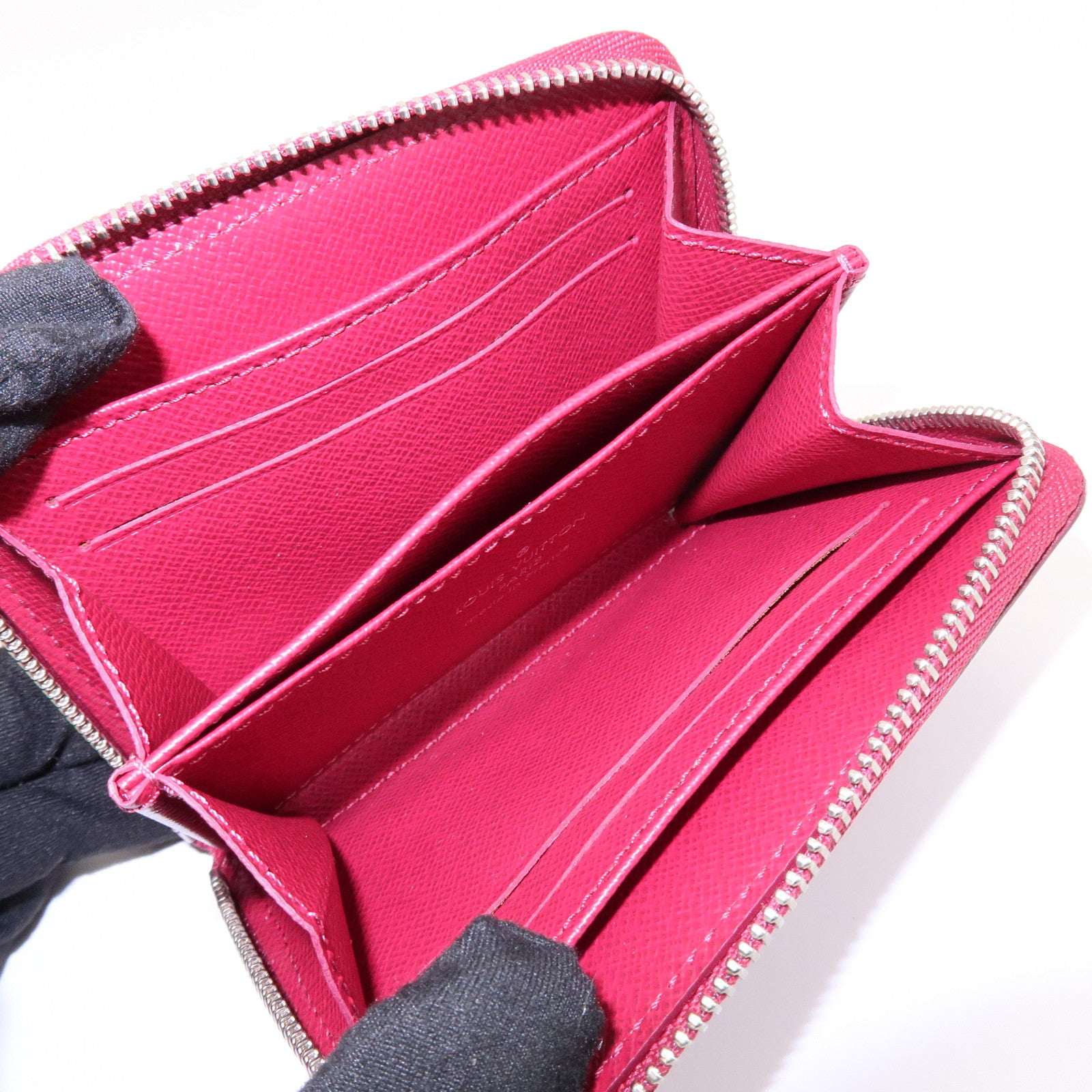 Louis Vuitton Epi Leather Zippy Coin Purse Coin Case Fuchsia M60383