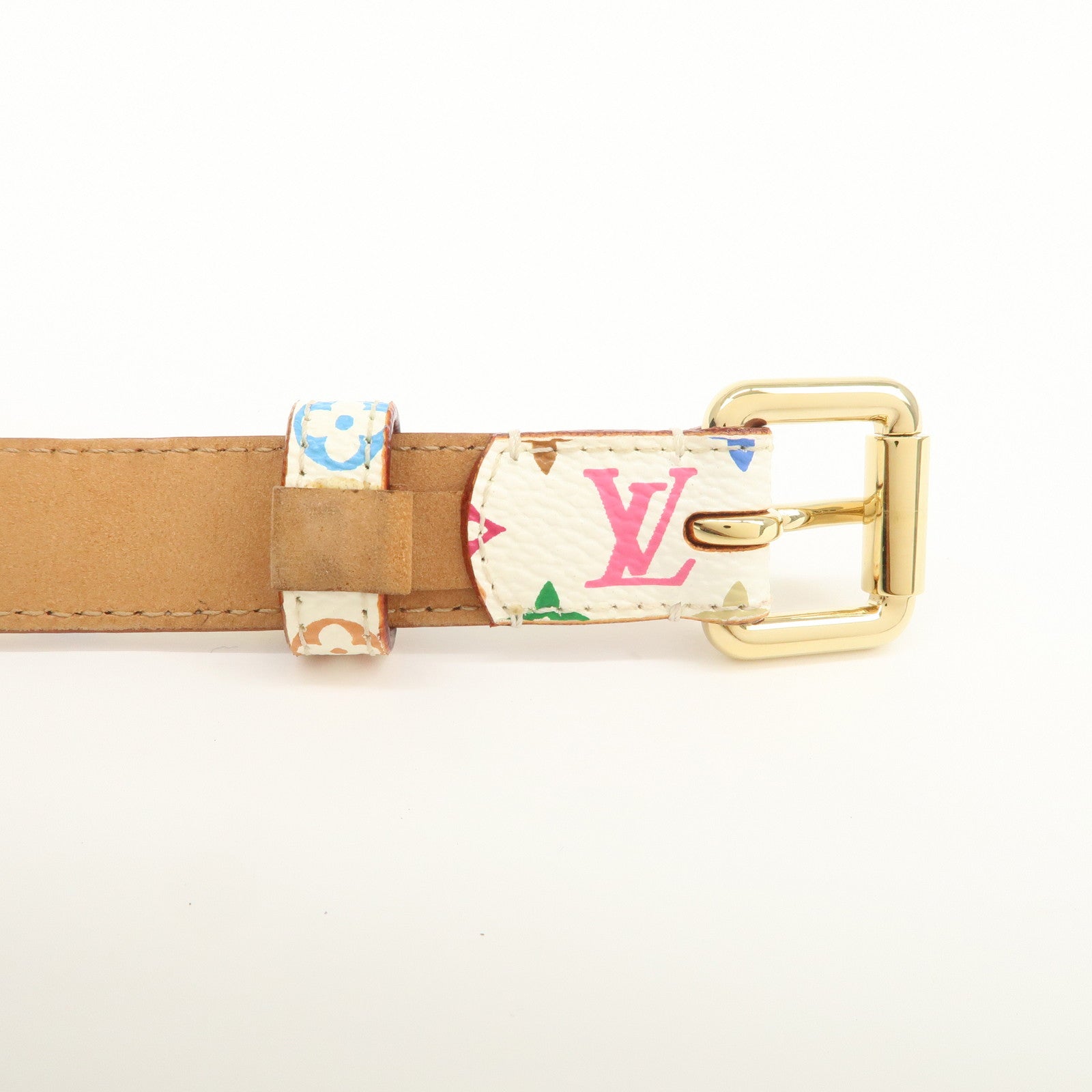 Louis Vuitton Monogram Multicolor Ceinture Carre Belt 70/28 M9272