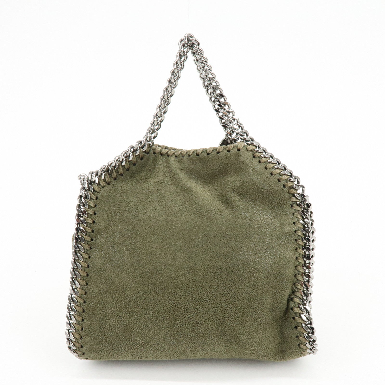 STELLA MCCARTNEY Falabella Mini Faux Leather 2Way Bag Khaki