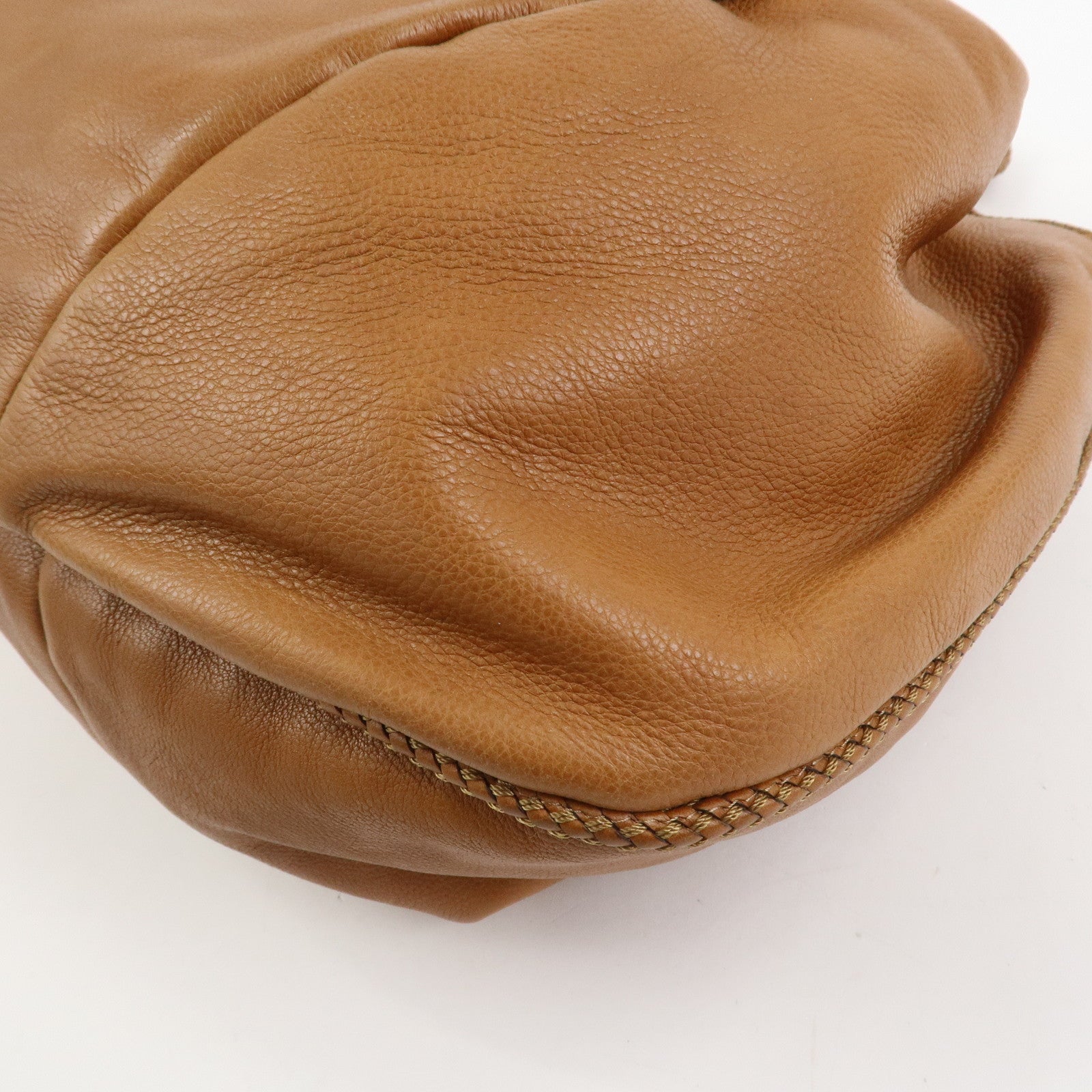 GUCCI Marrakech Leather Shoulder Bag Tote Bag Brown 257029