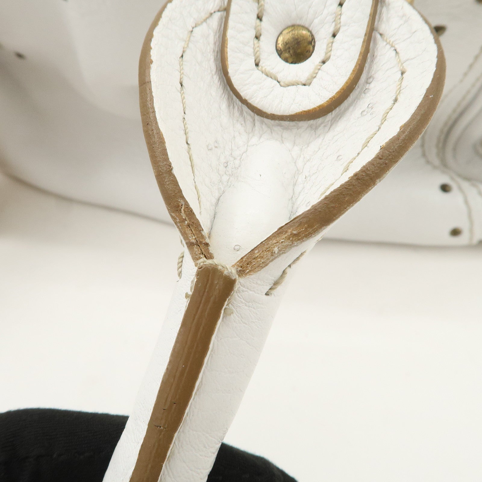 Chloe Padington Leather Hand Bag Shoulder Bag White Used