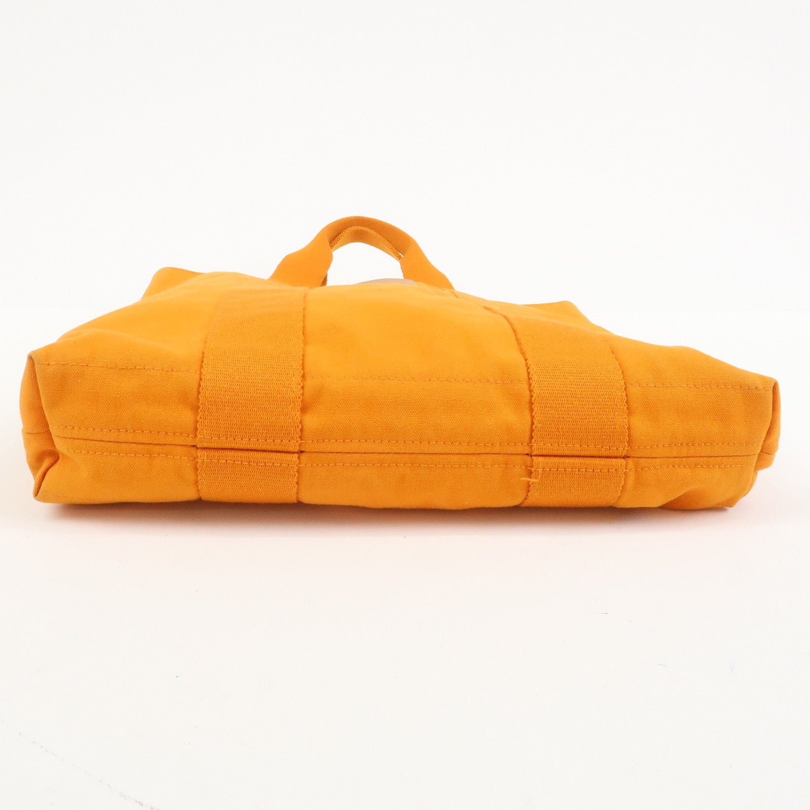 HERMES Fourre Tout Cabas Canvas Hawaii Limited Tote Bag Orange