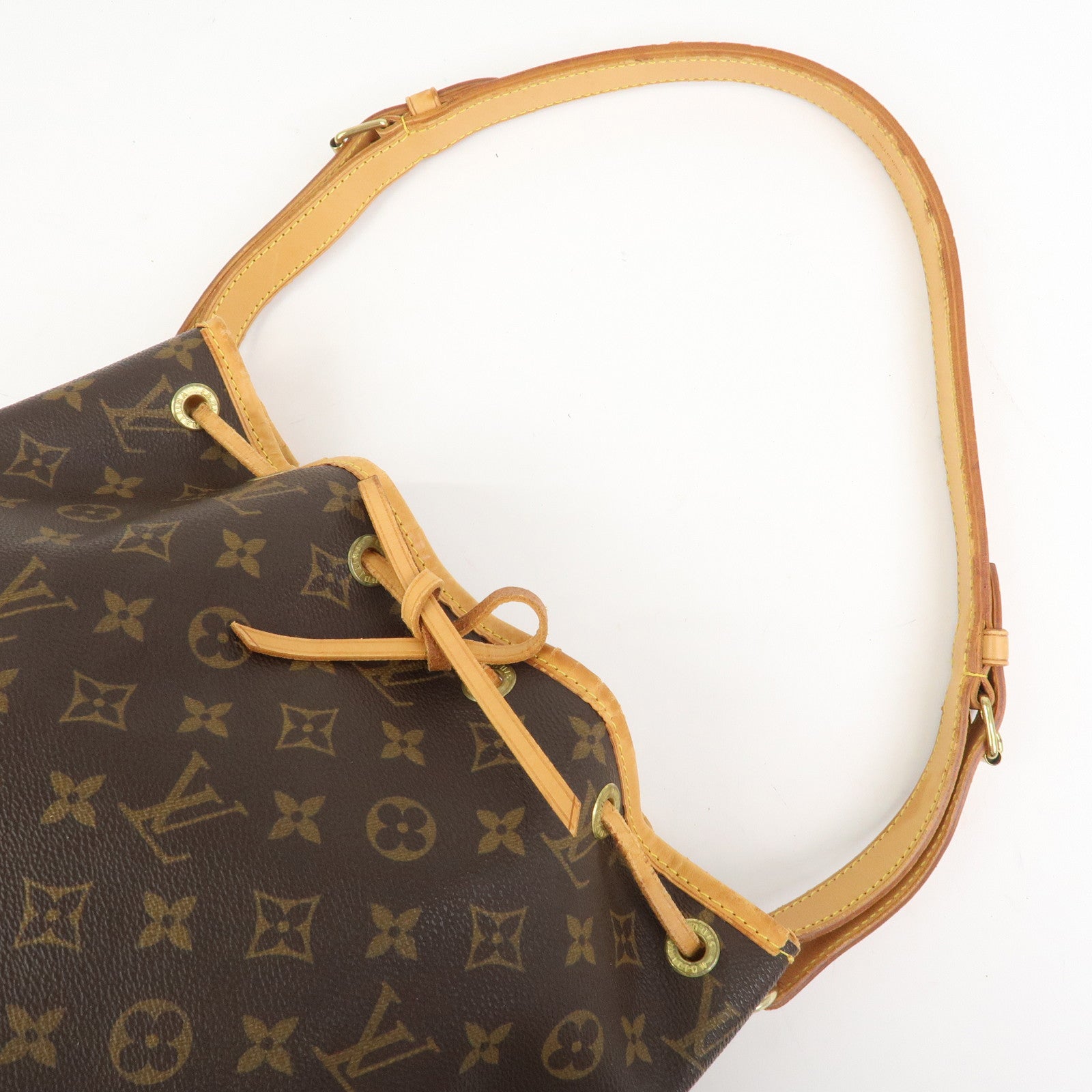 Louis Vuitton Monogram Petit Noe Shoulder Bag Brown M42226