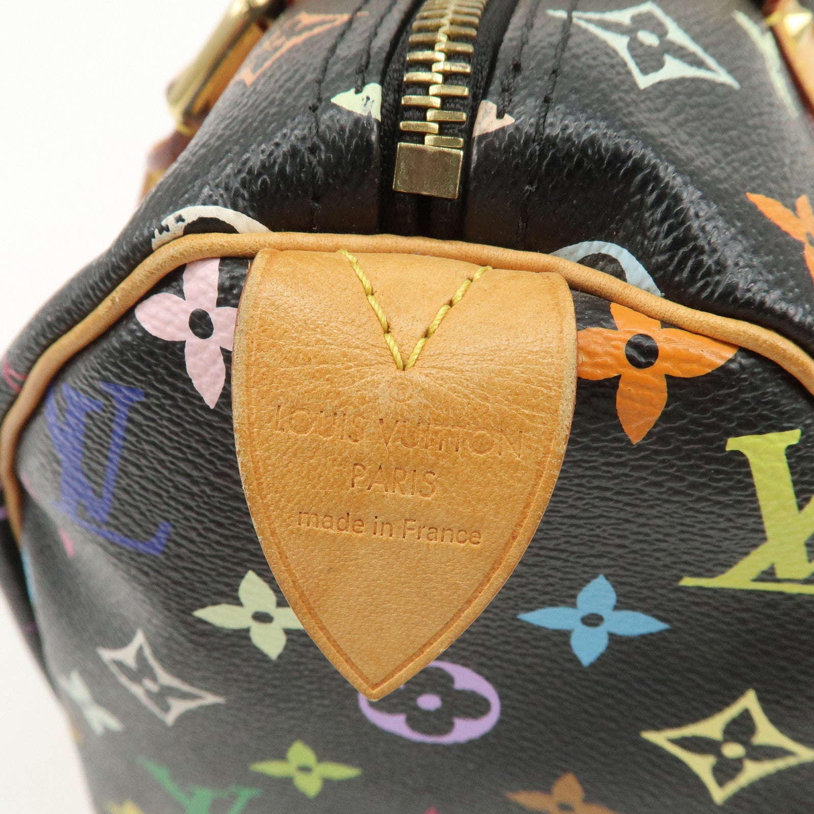 Louis Vuitton Monogram Multicolor Speedy 30 Boston Bag Noir M92642