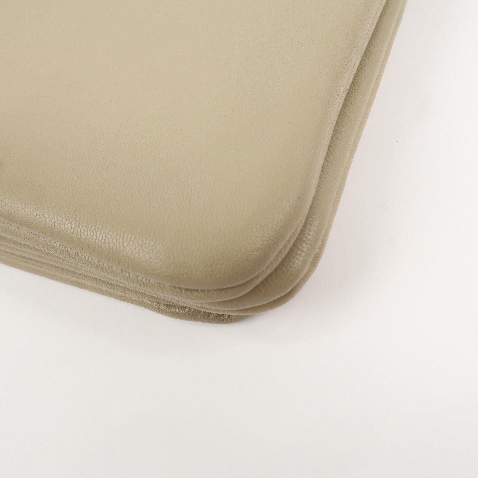 CELINE Calf Skin Trio Bag Shoulder Bag Crossbody Bag Beige