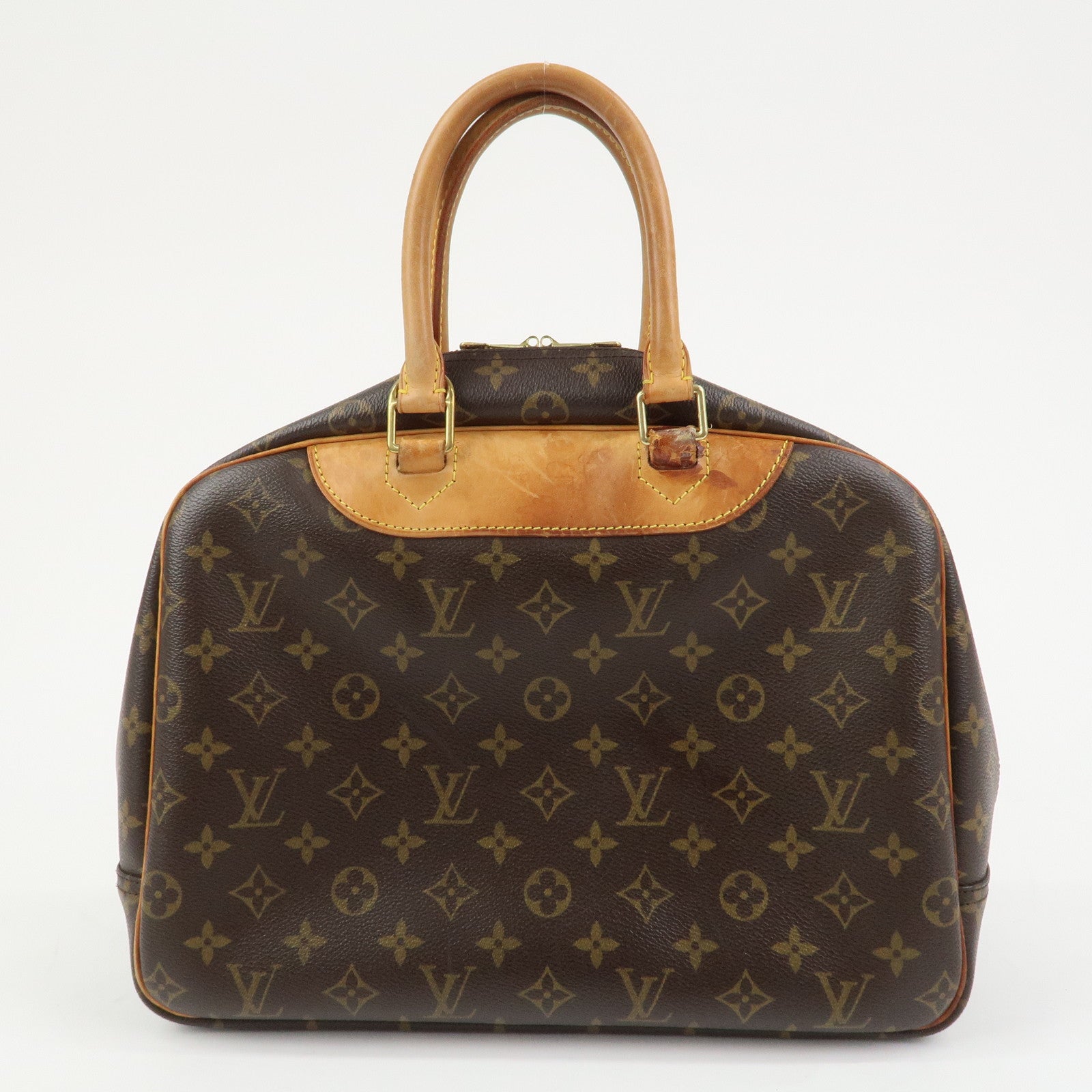 Louis Vuitton Monogram Canvas Deauville Hand Bag Brown M47270