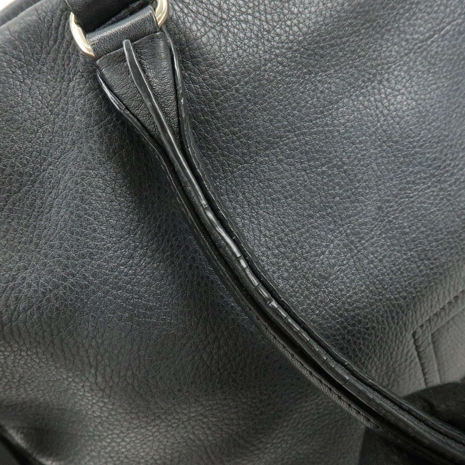 Chloe See By Chloe Leather 2Way Bag Shoulder Bag Hand Bag Black