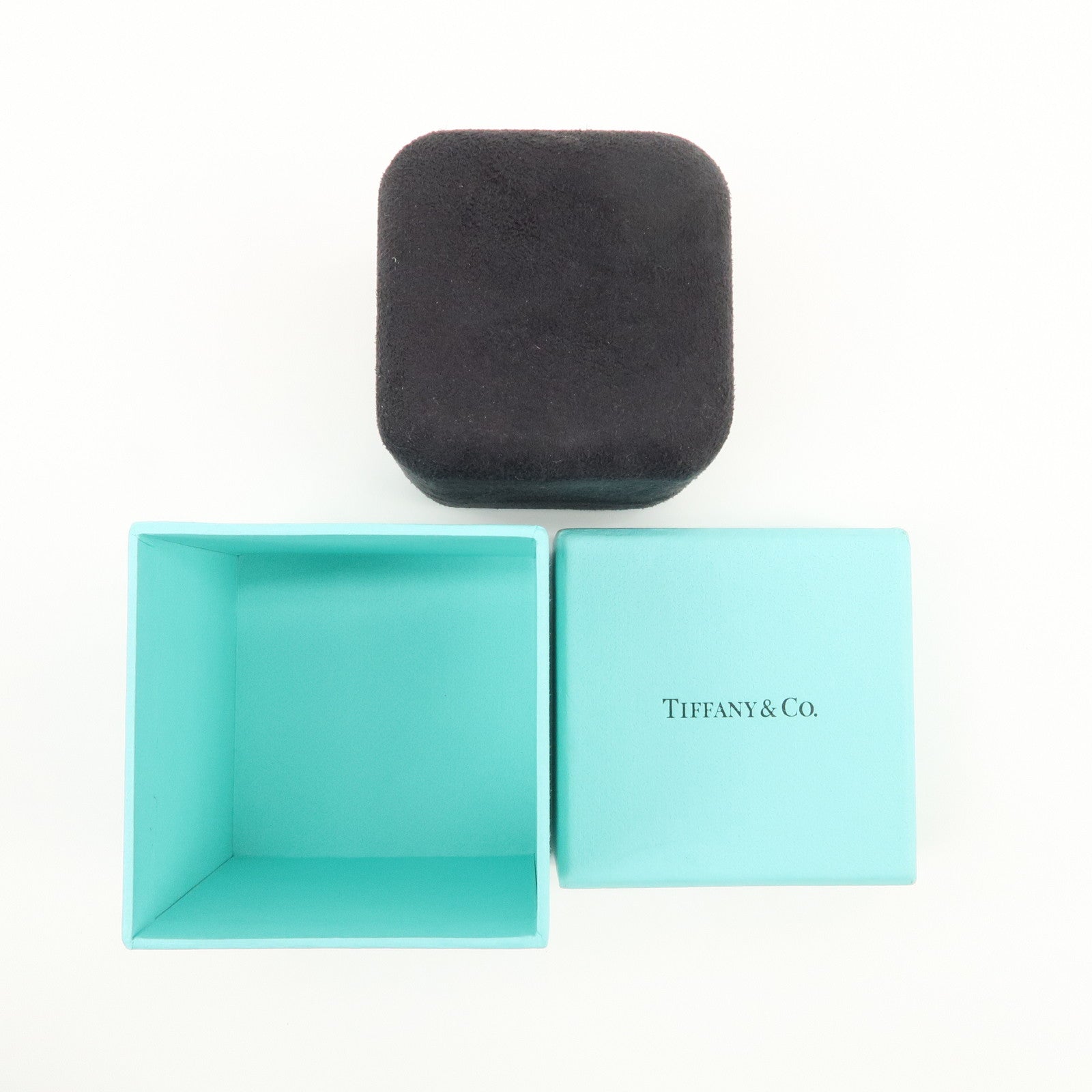 Tiffany & Co Set of 2 Jewelry Boxes for Pair Ring Tiffany Blue